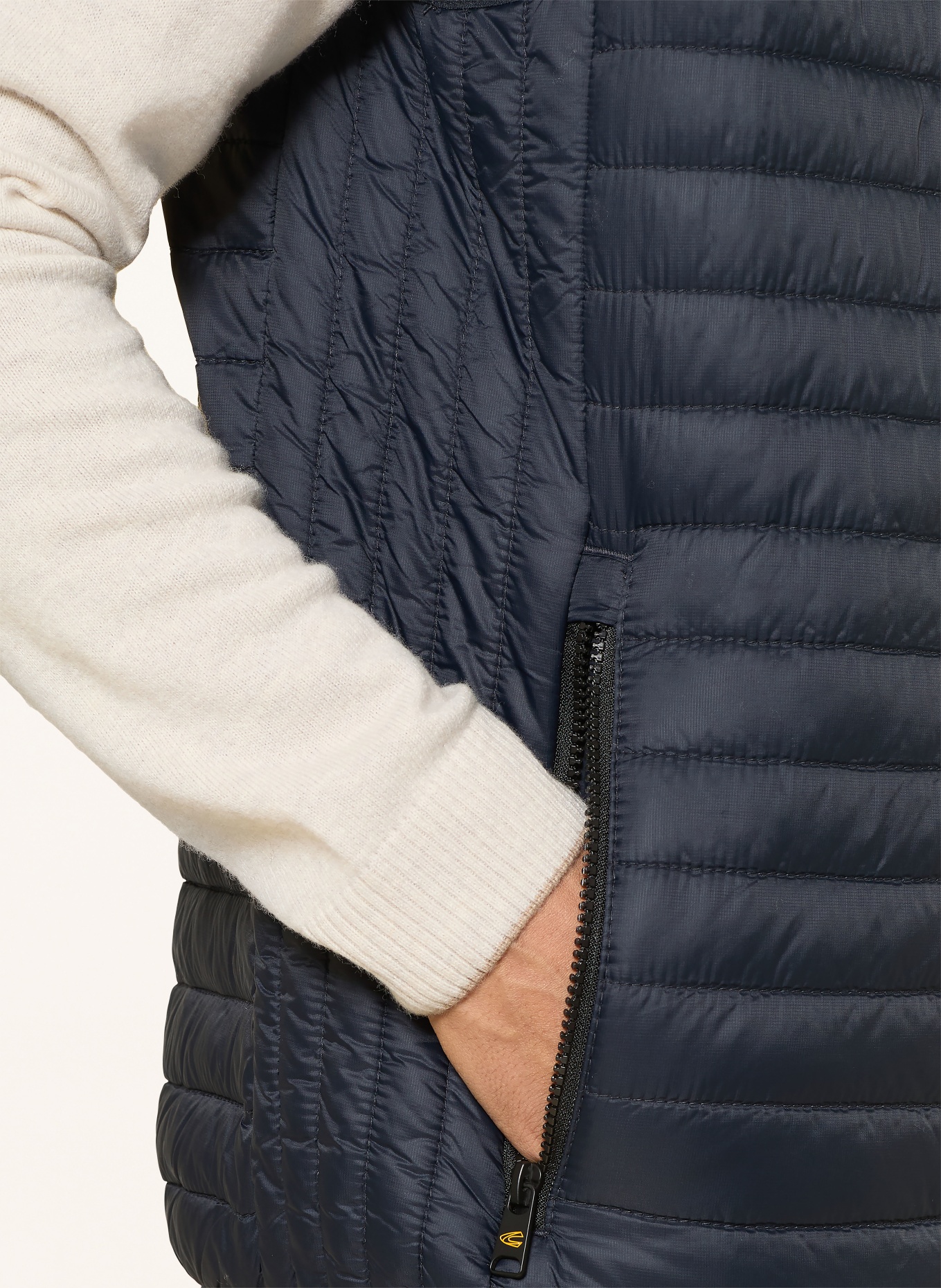 camel active quilted vest: DARK BLUE