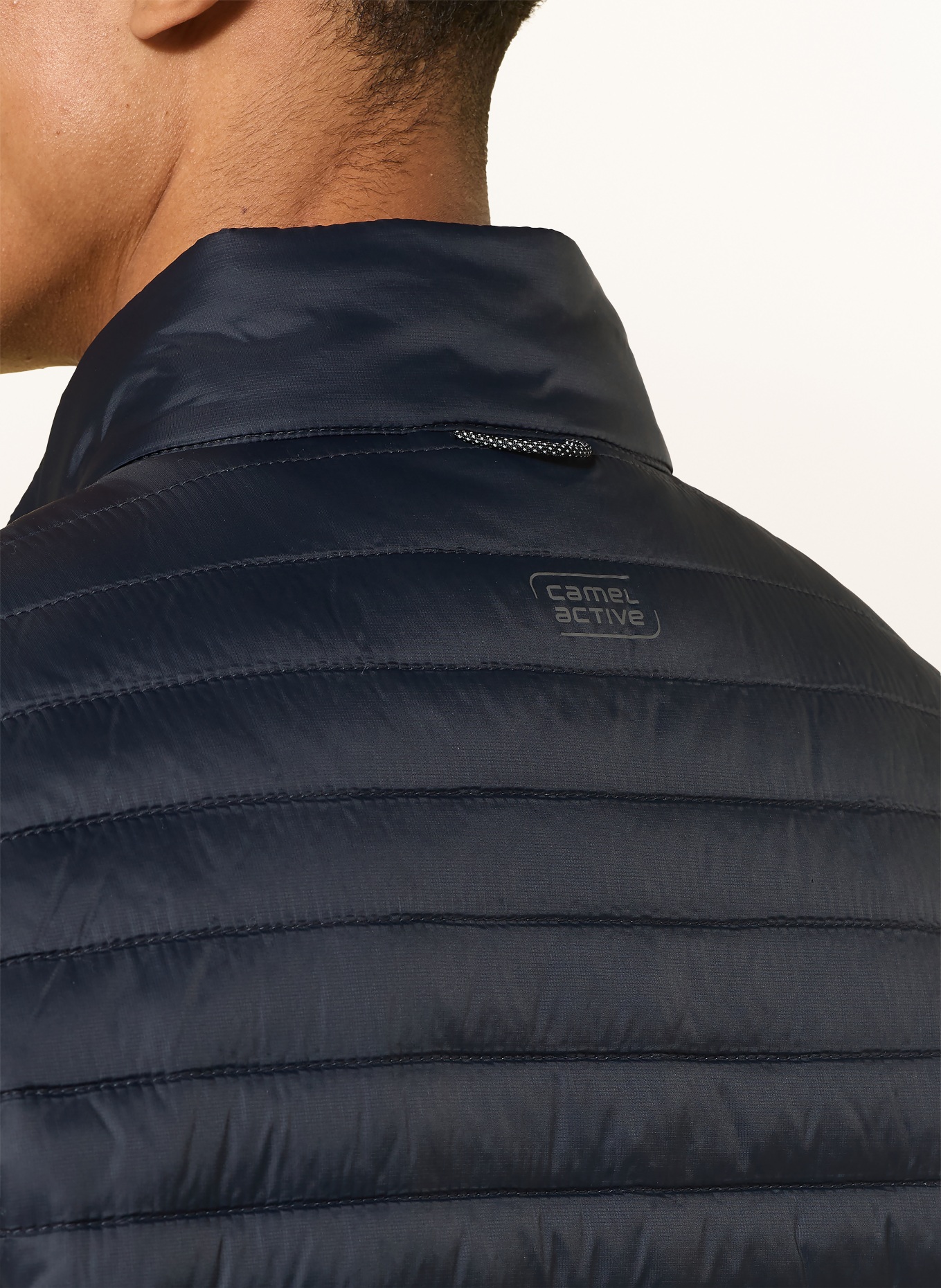 camel active quilted vest: DARK BLUE