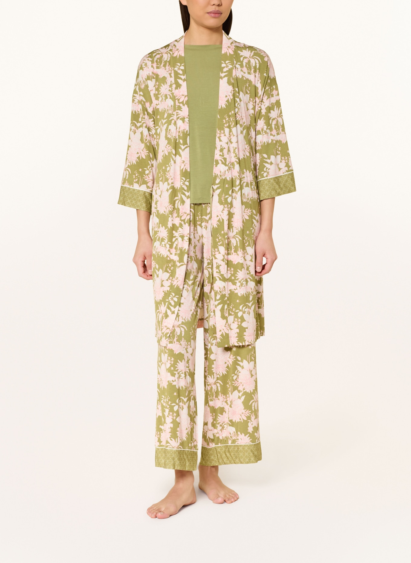 Triumph Schlafhose AURA SPOTLIGHT: OLIV / ROSA / CREME