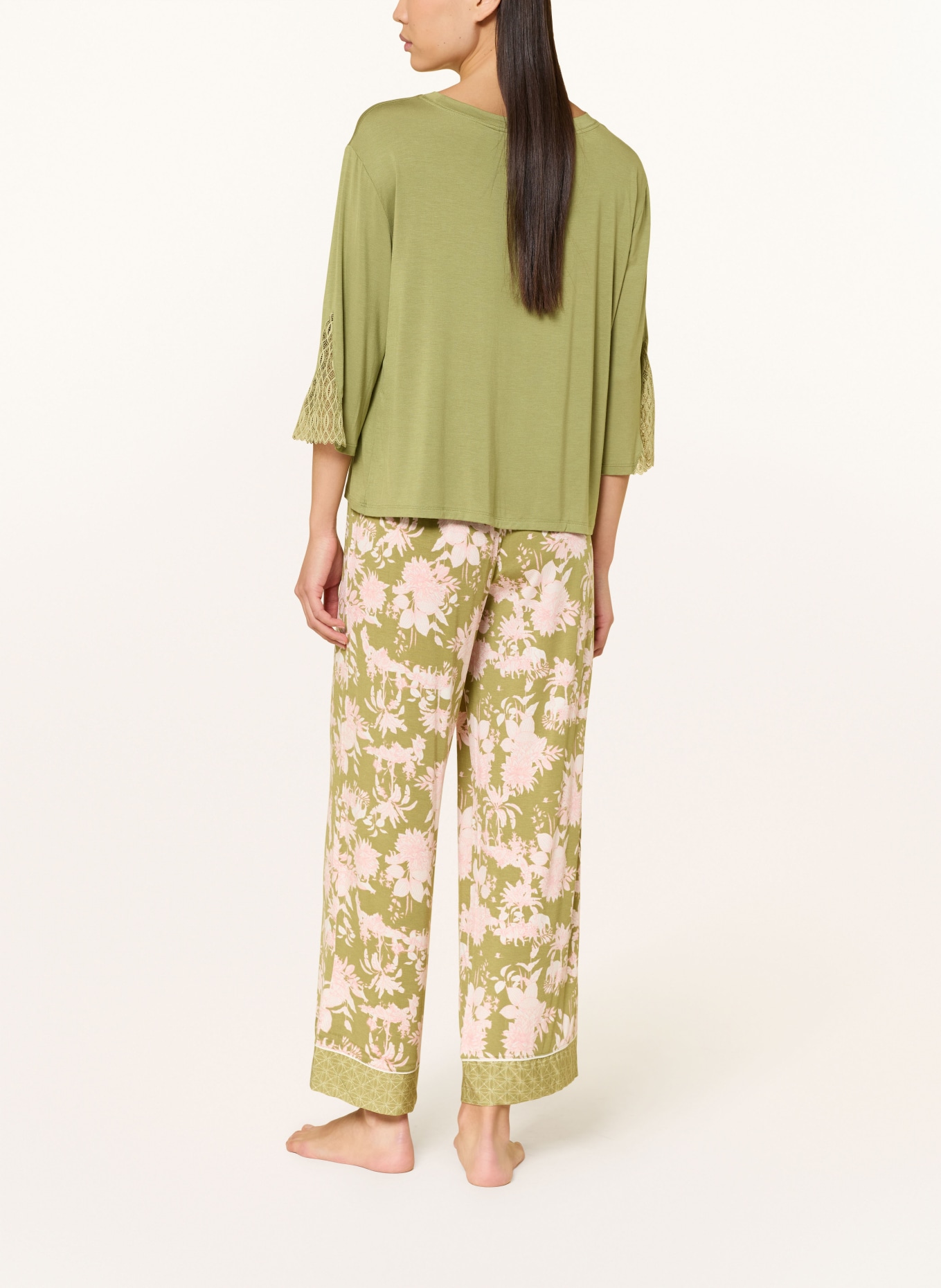 Triumph Schlafhose AURA SPOTLIGHT: OLIV / ROSA / CREME