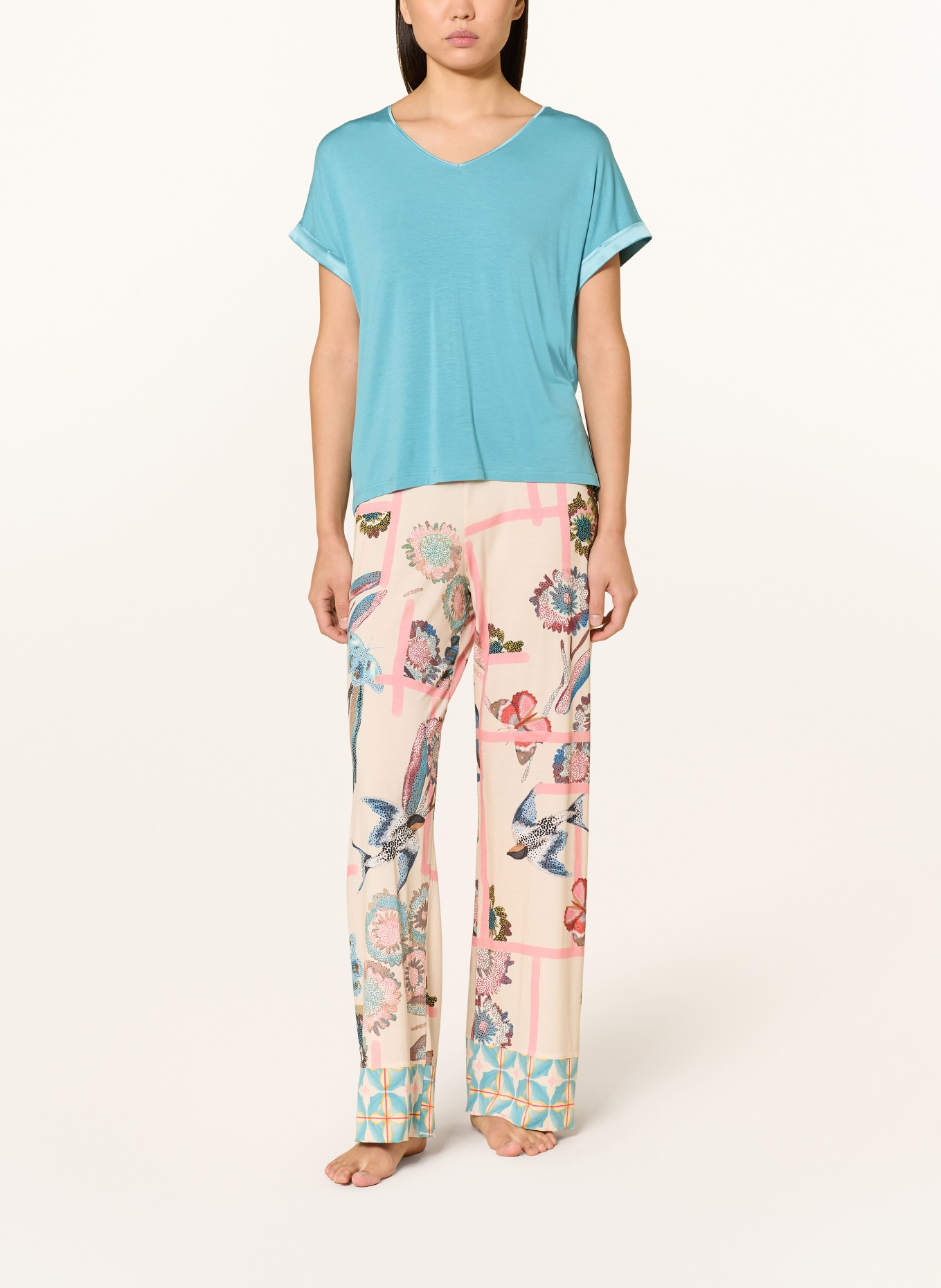 mey sleep pants: CREAM / PINK / BLUE