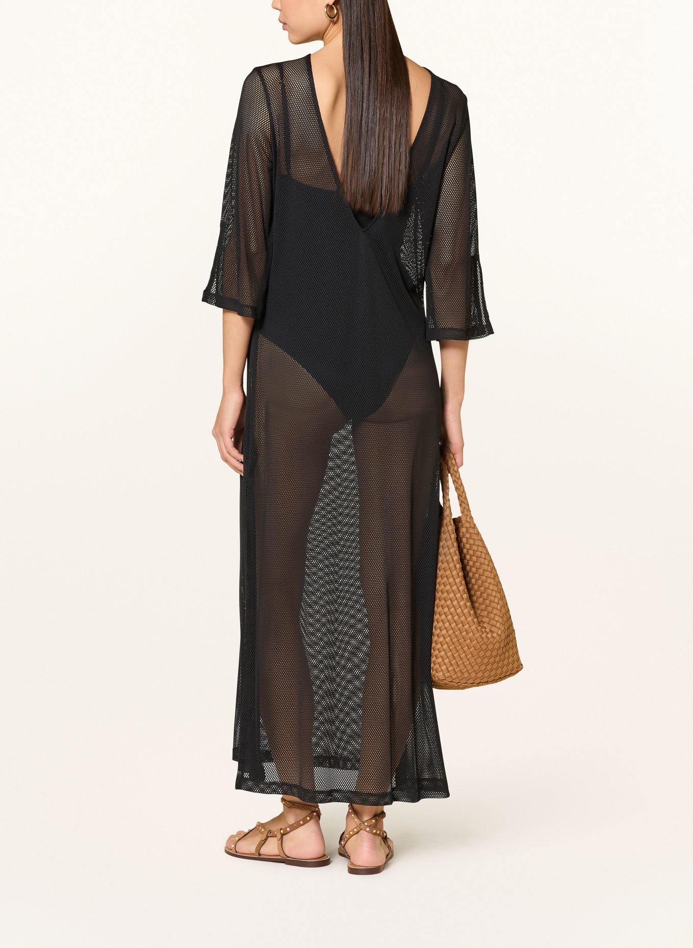 MARIE JO Kaftan HELLO SUNSET: CZARNY