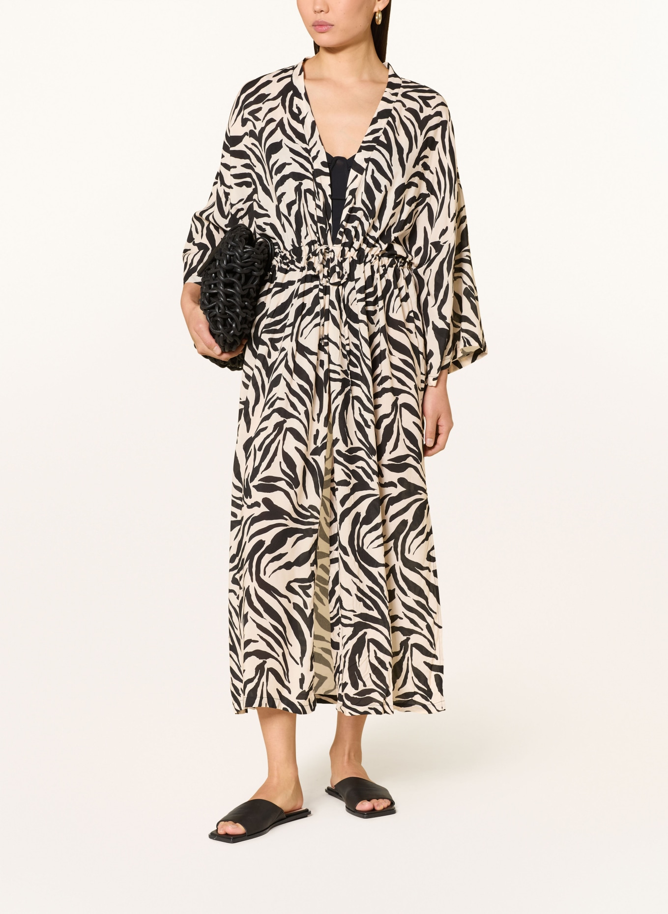 PrimaDonna beach dress: ECRU / BLACK