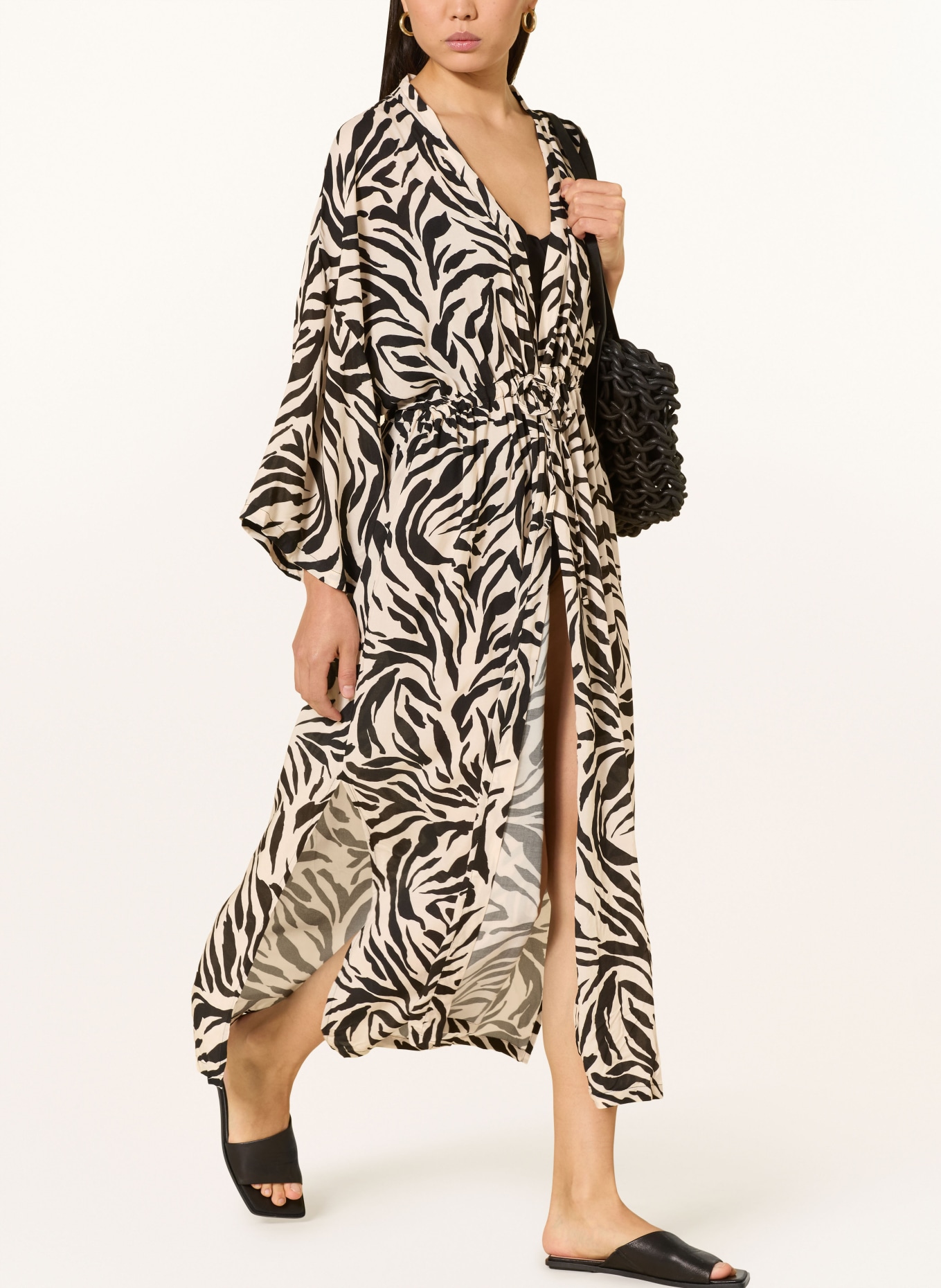 PrimaDonna beach dress: ECRU / BLACK