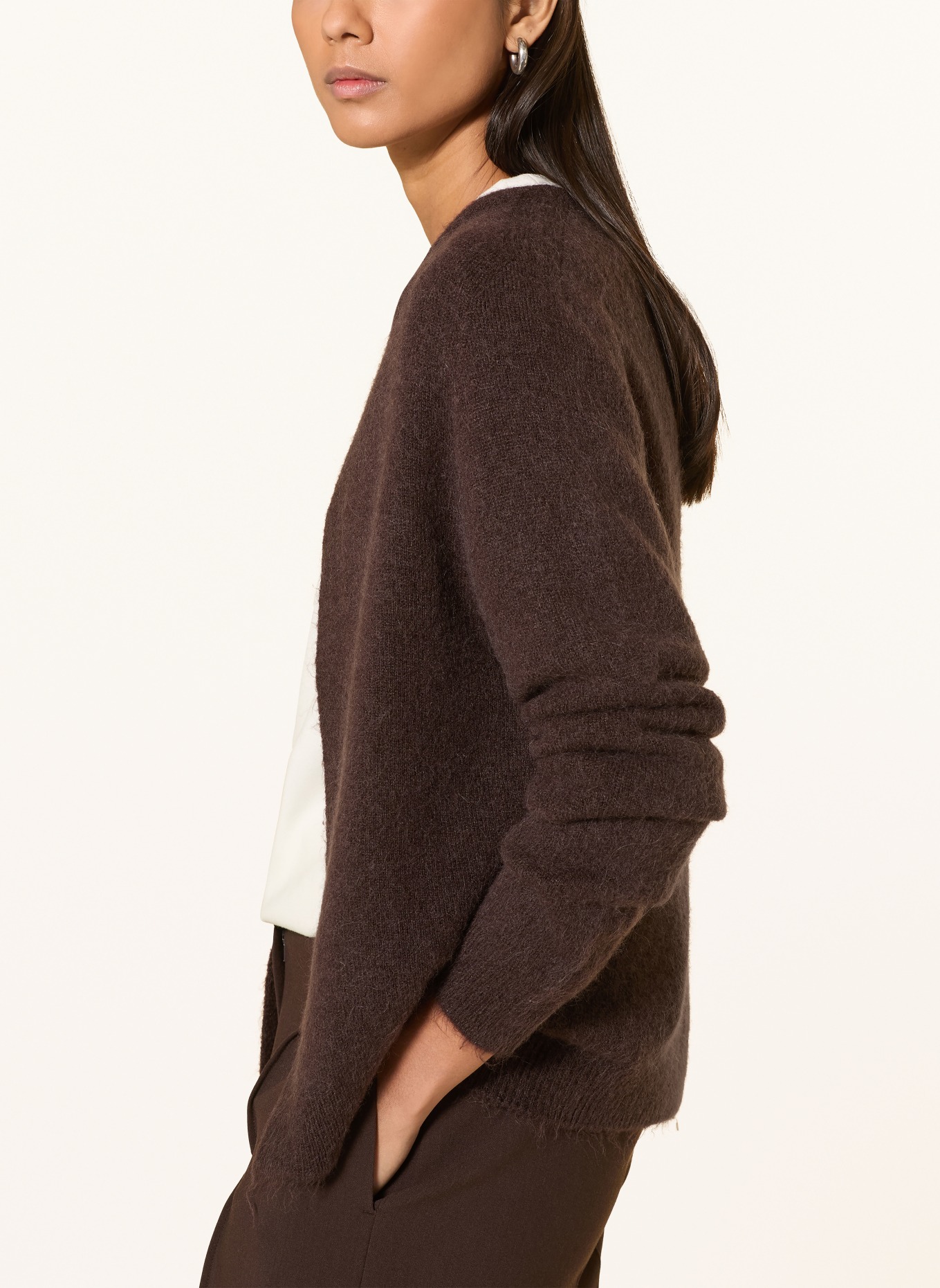 Rich & Royal knitted cover: DARK BROWN