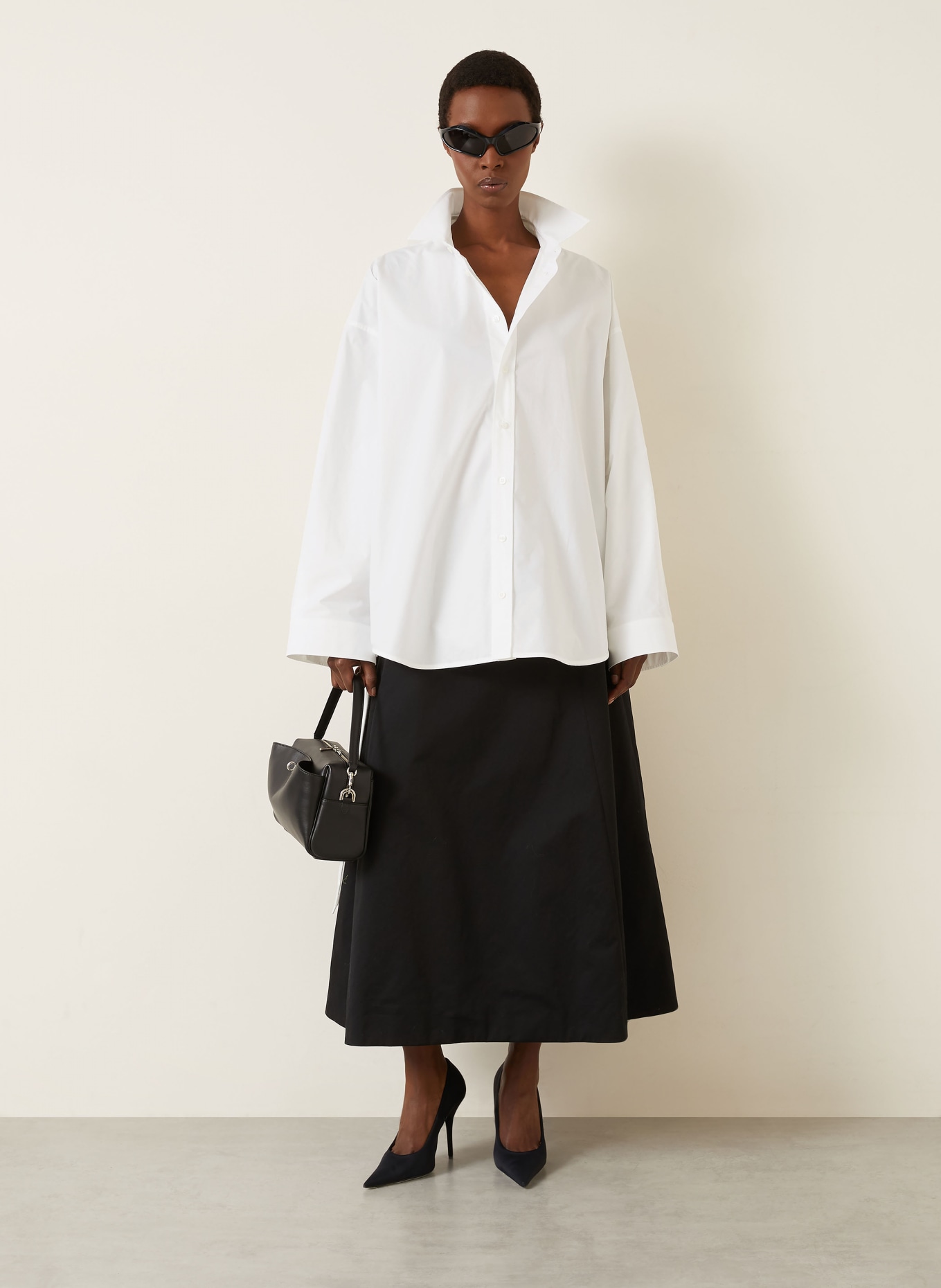 BALENCIAGA Hemdbluse: WEISS