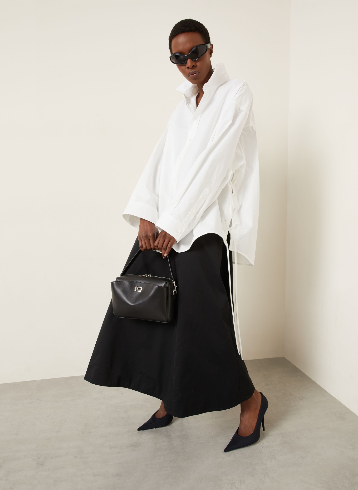 BALENCIAGA Hemdbluse: WEISS