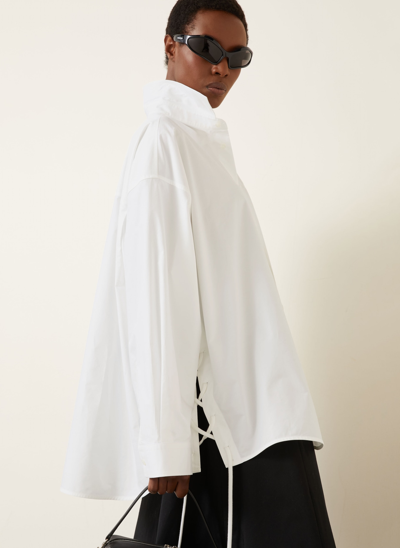 BALENCIAGA Hemdbluse: WEISS