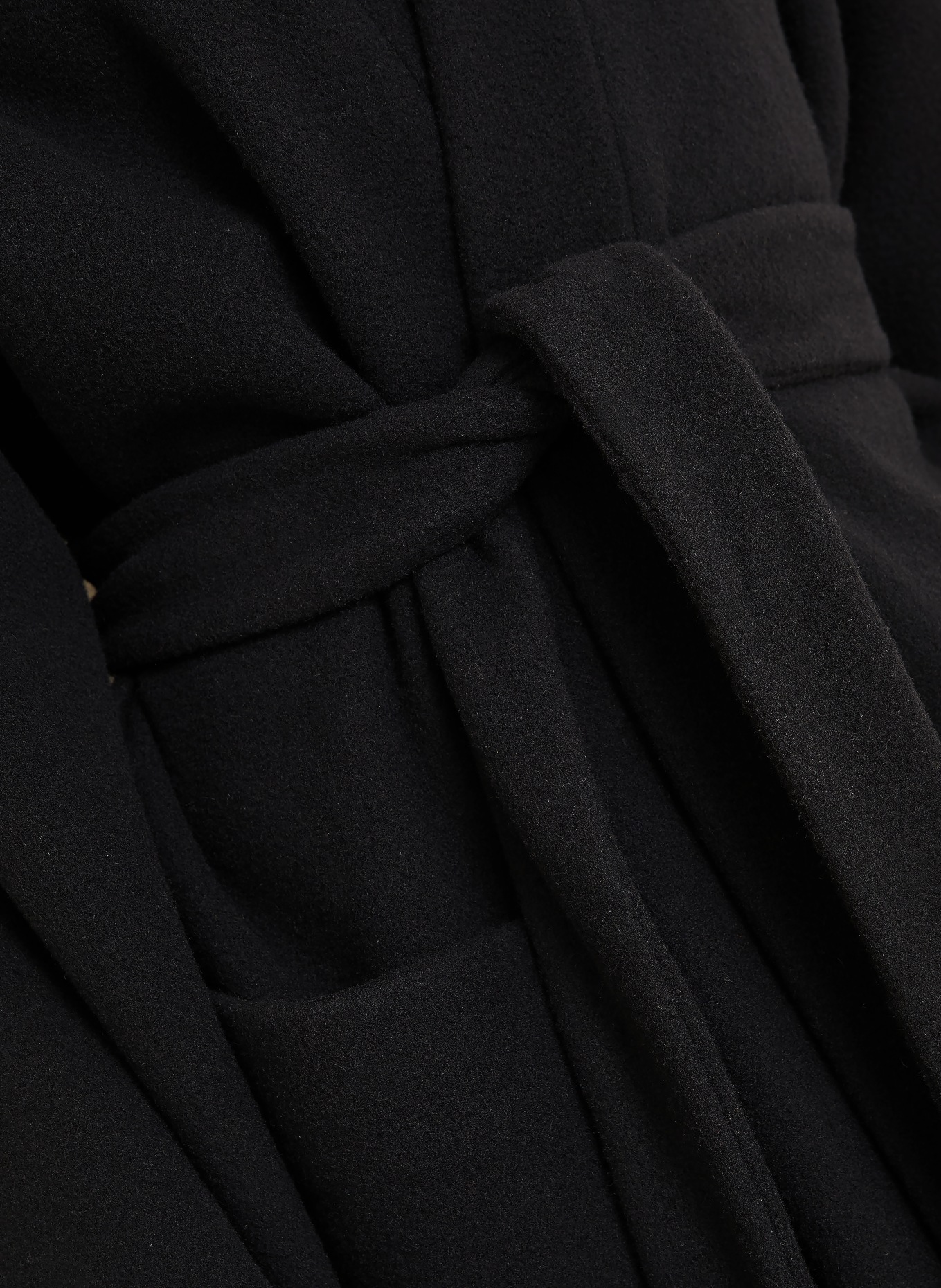 BALENCIAGA Wollmantel: SCHWARZ