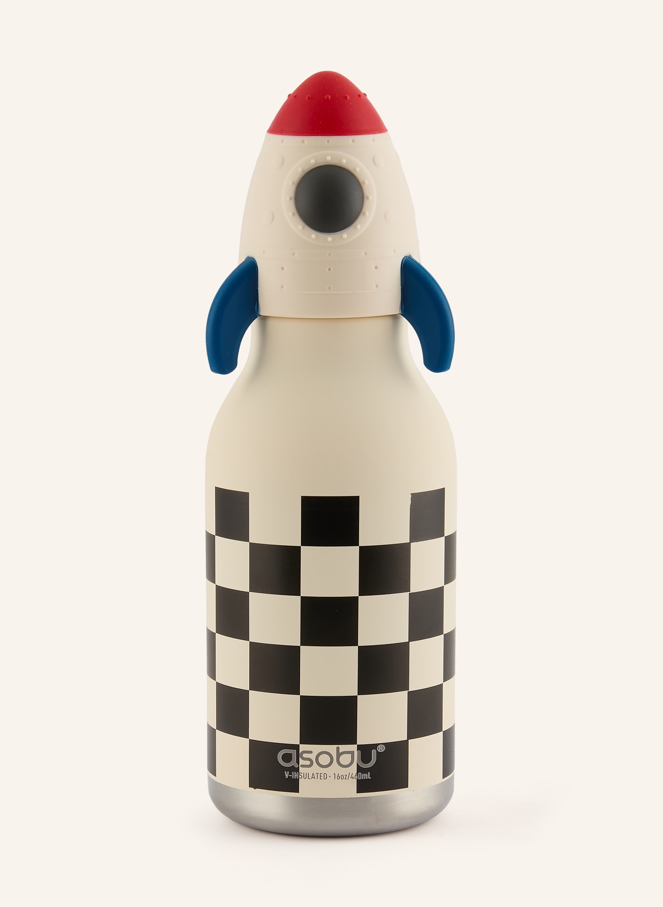 asobu Isolierflasche BESTIE: WEISS / ROT / SCHWARZ