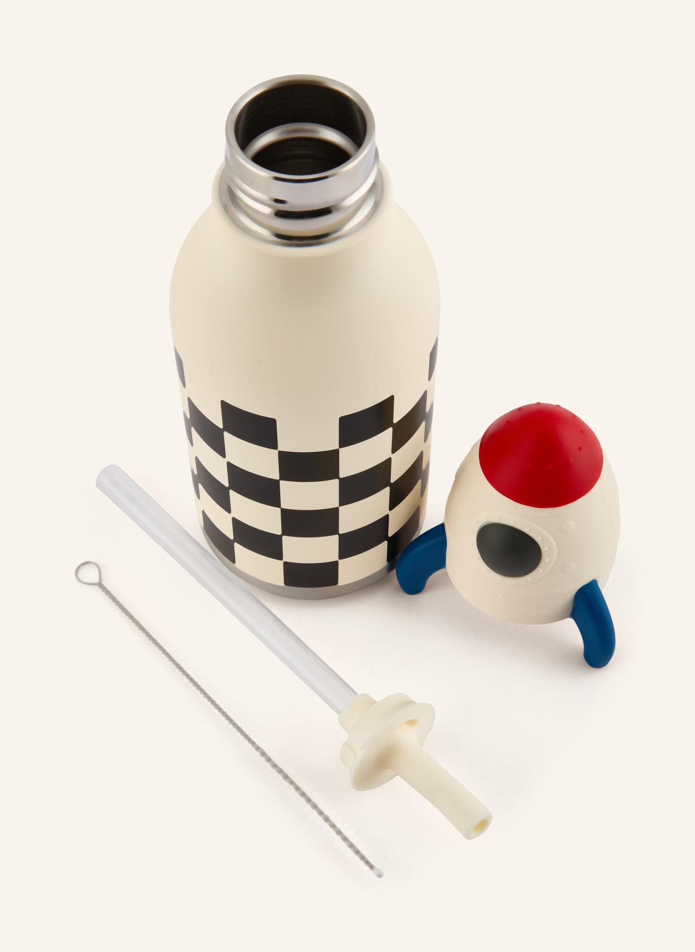 asobu Isolierflasche BESTIE: WEISS / ROT / SCHWARZ