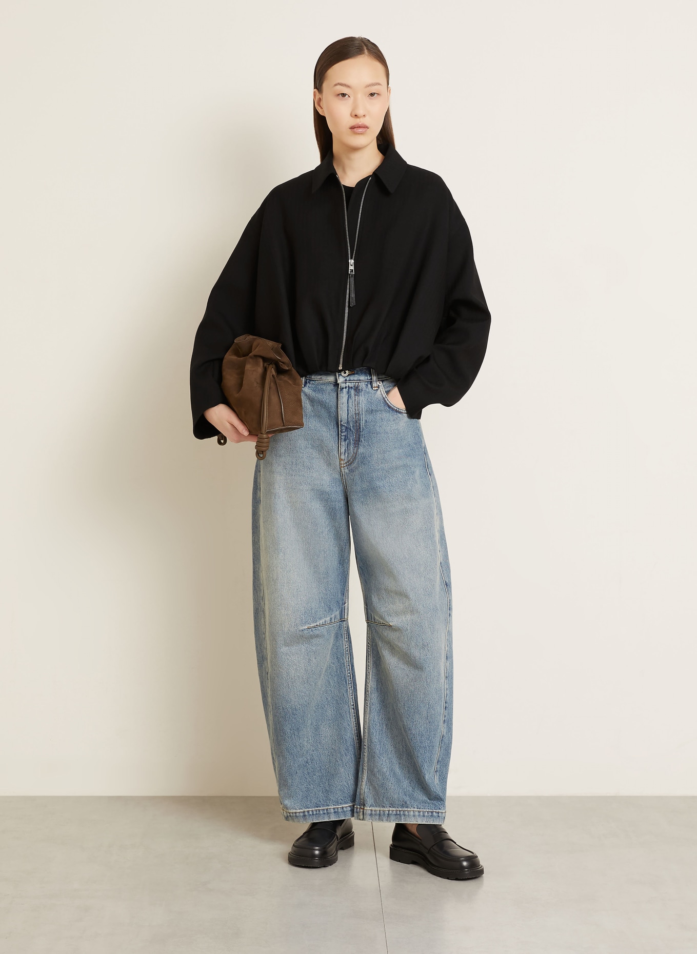 LOEWE Blouson: SCHWARZ