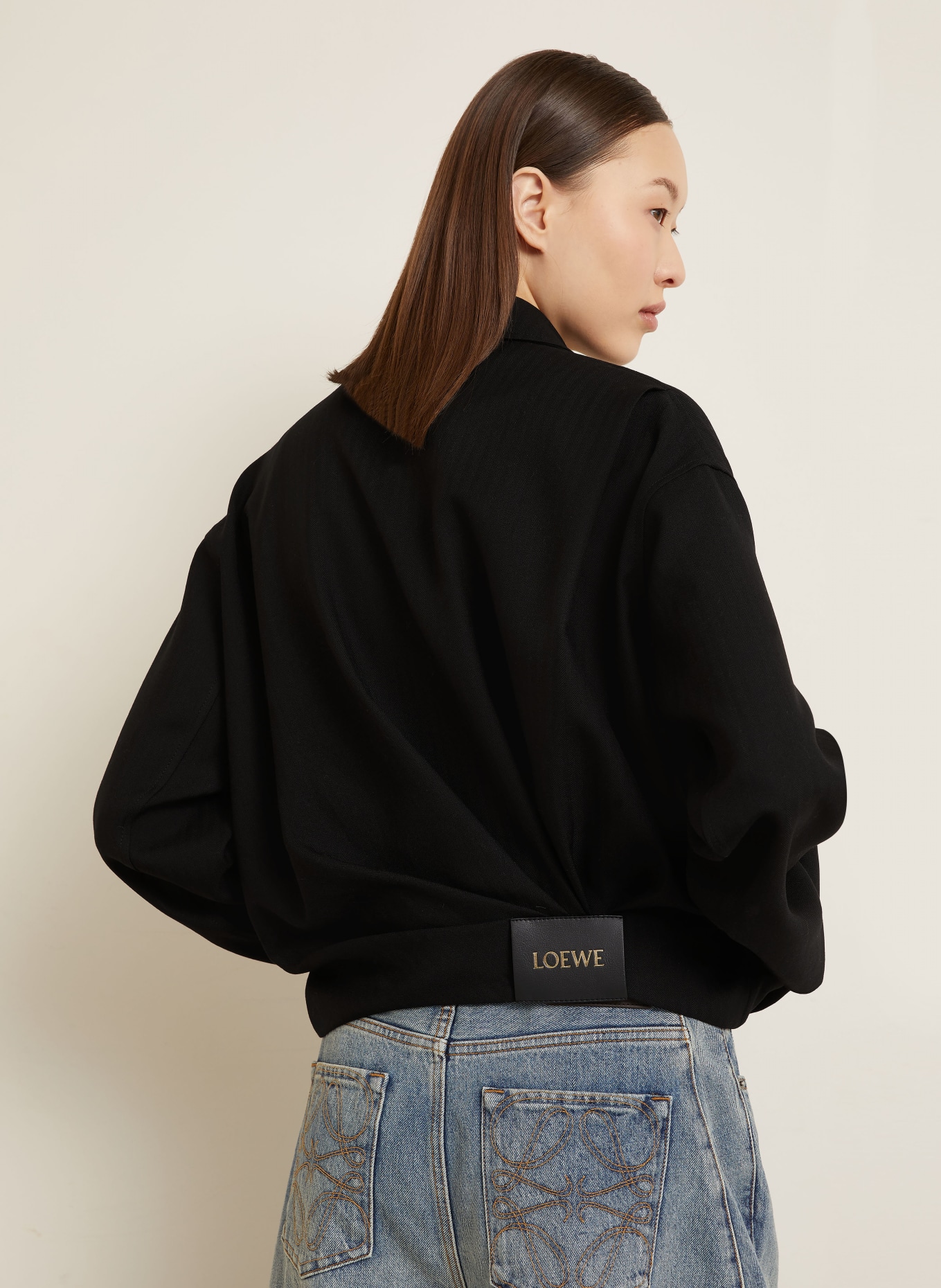 LOEWE Blouson: SCHWARZ