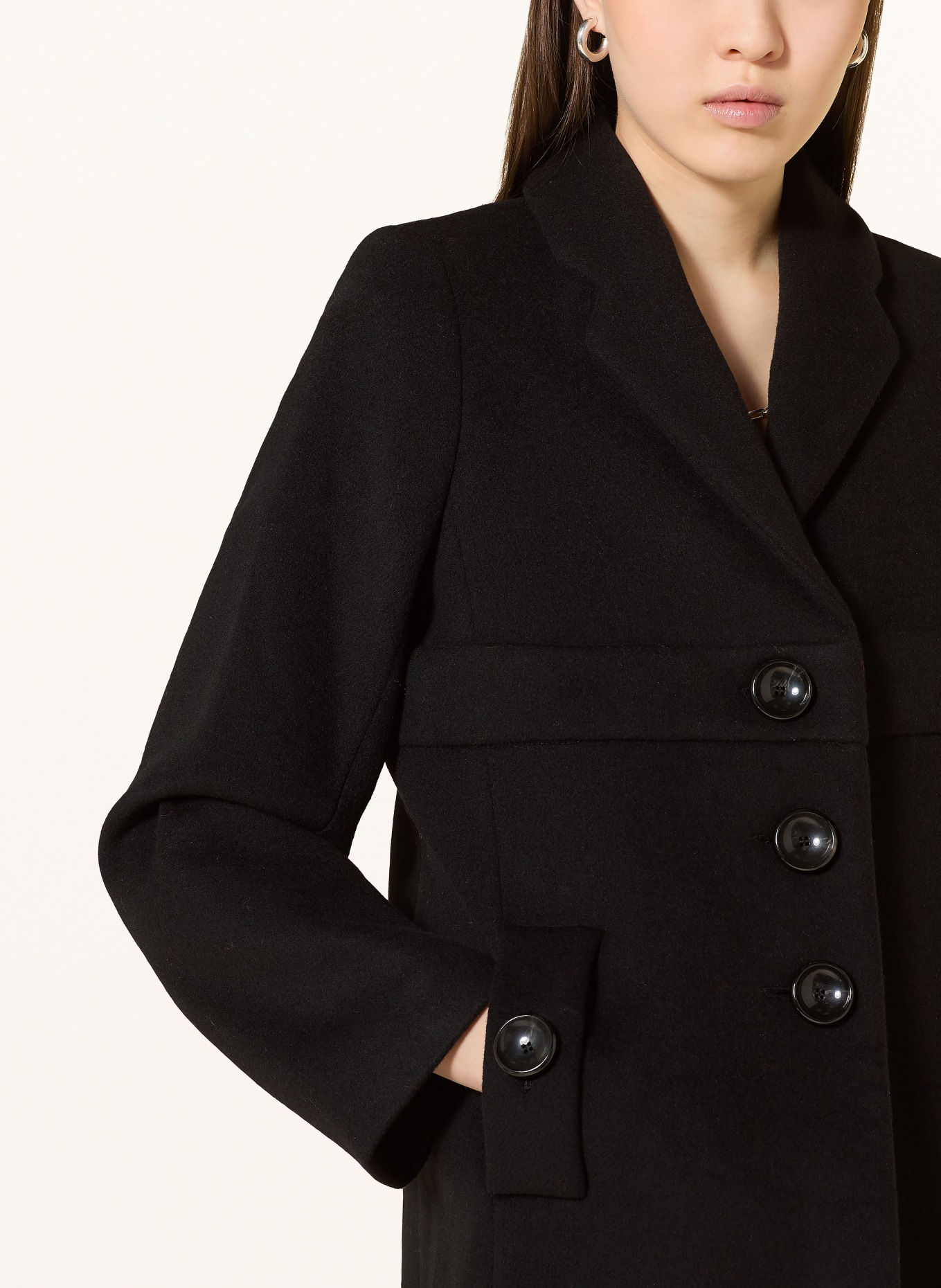 ba&sh Wollmantel THEA: SCHWARZ