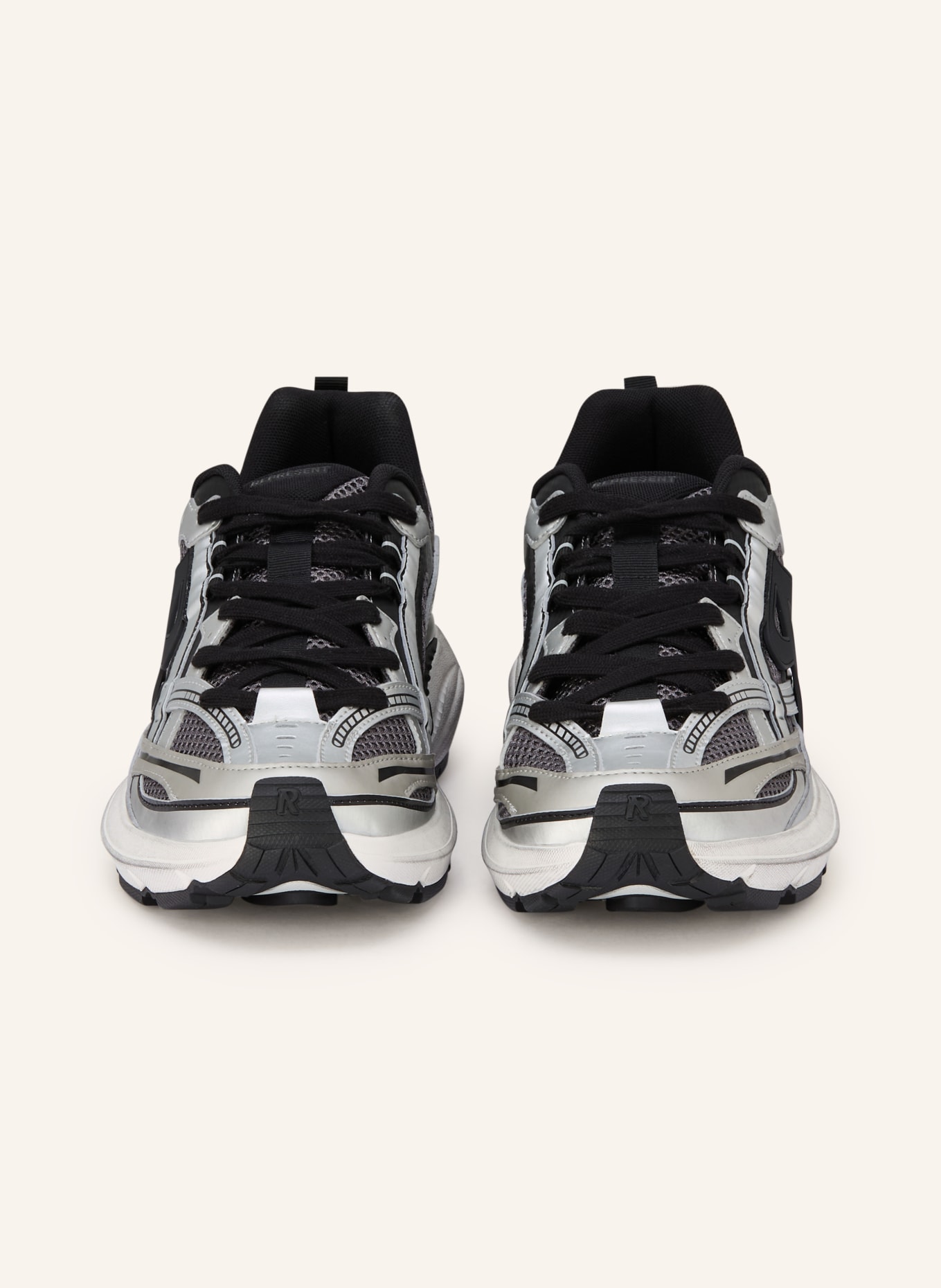 REPRESENT Buty sportowe STORM RUNNER: SREBRNY / CZARNY