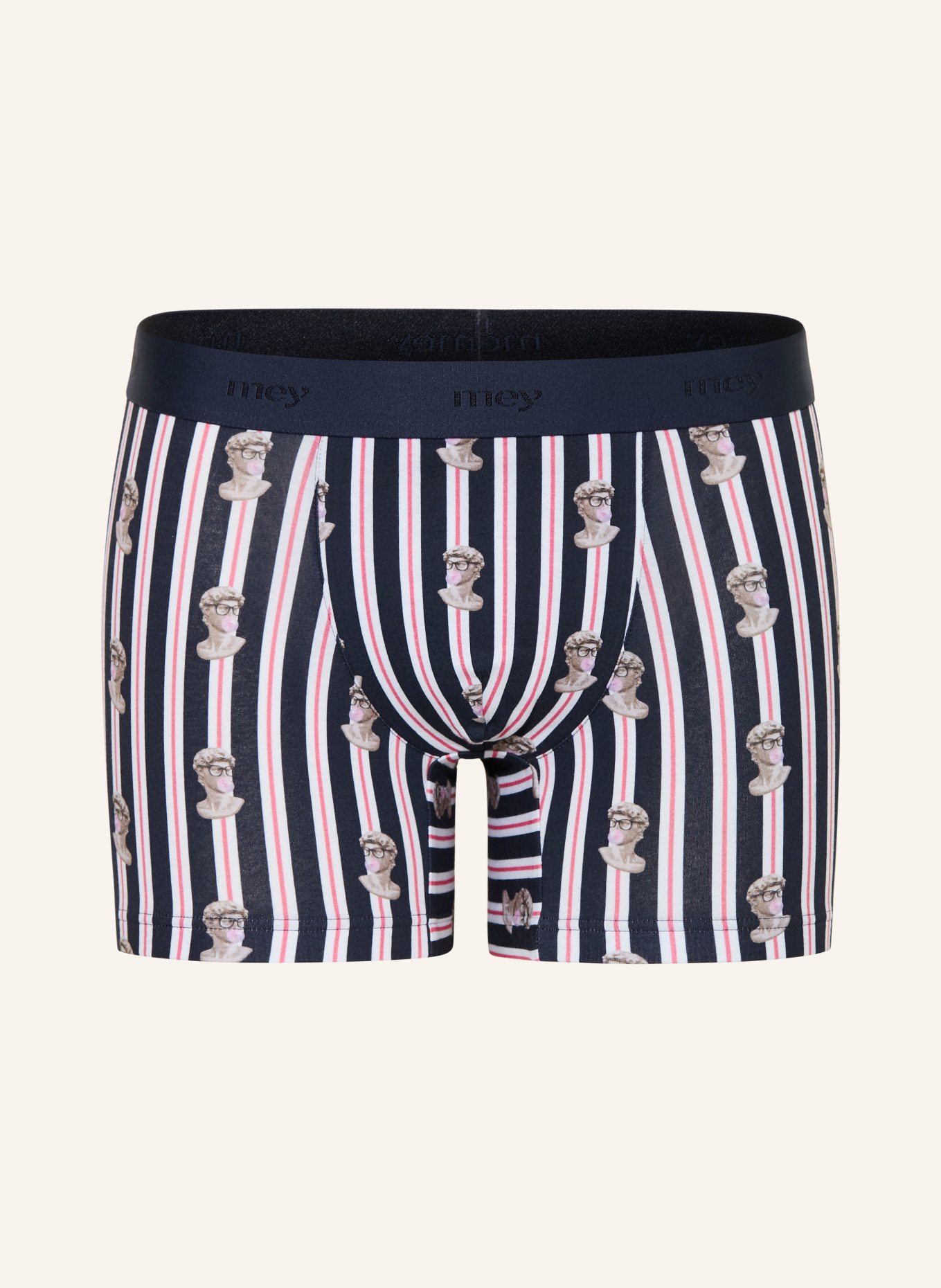 mey Boxerky série MARBLE MUSE: TMAVĚ MODRÁ / RŮŽOVÁ / BÍLÁ