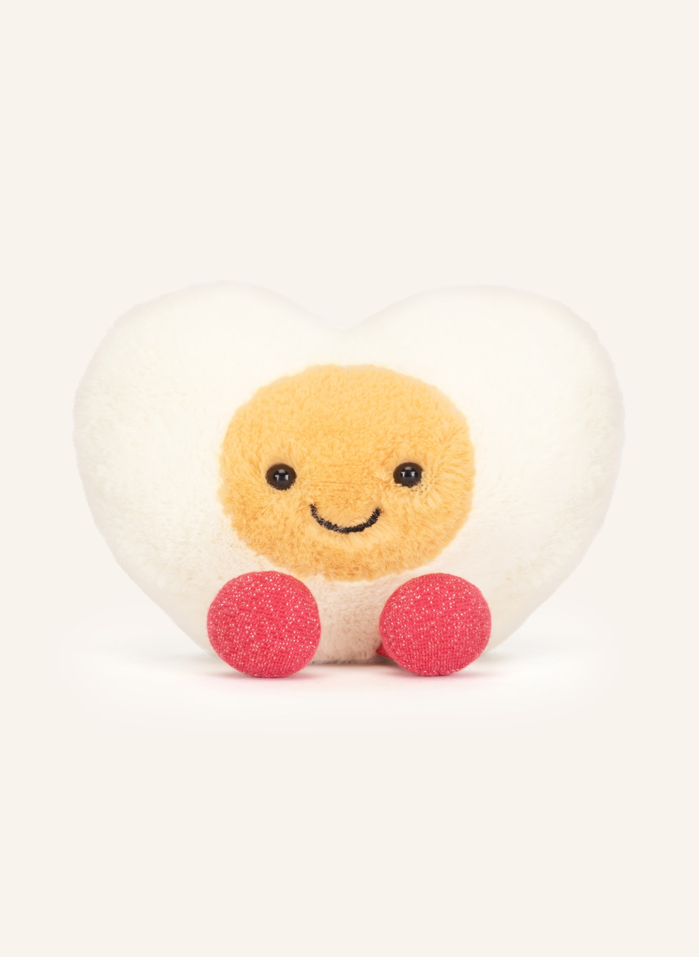 Jellycat Plüsch-Spielzeug AMUSEABLES HEART BOILED EGG: WEISS / PINK / GELB