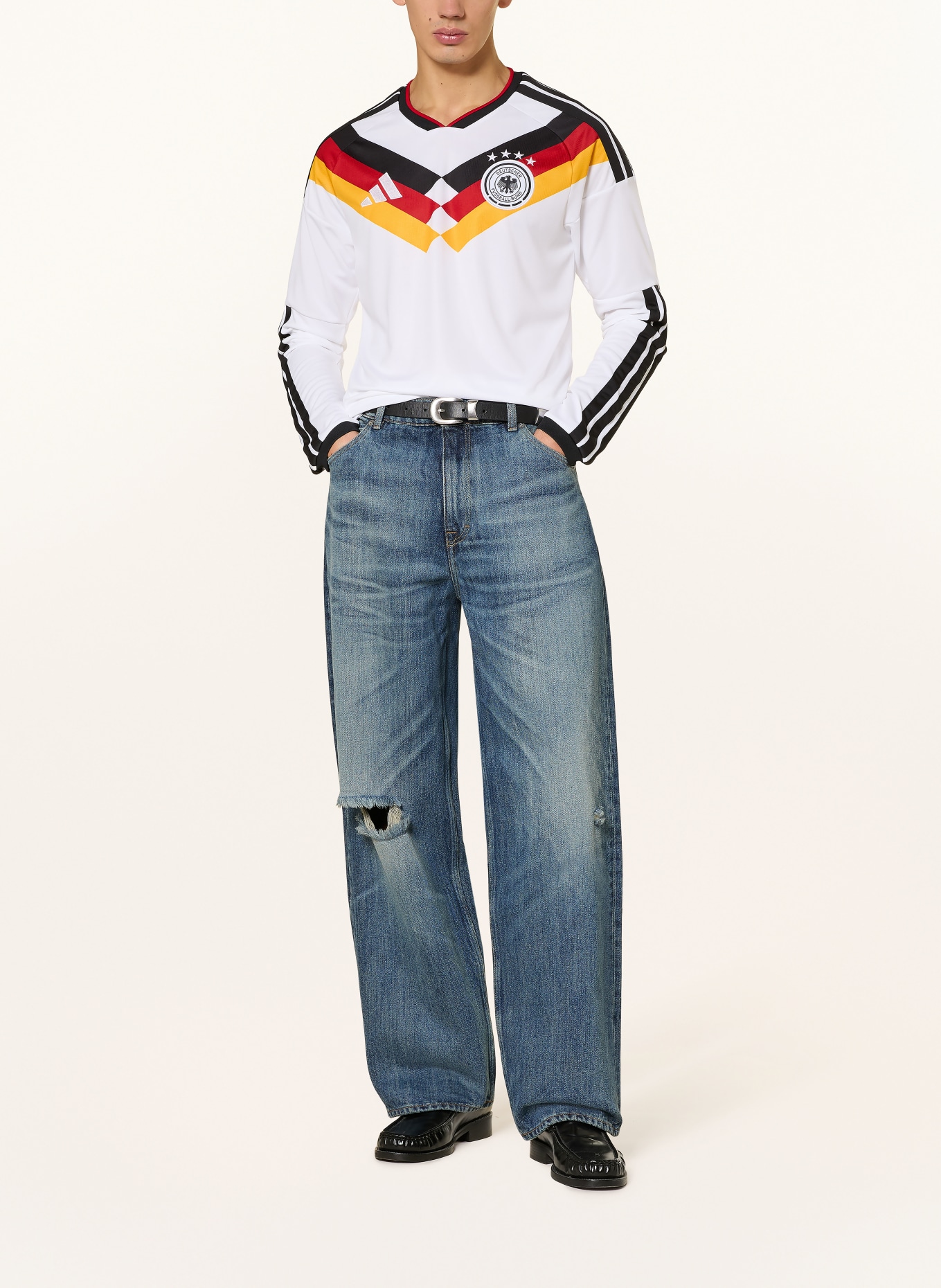 adidas Koszulka domowa NIEMCY 26 AUTHENTIC: BIAŁY / CZERWONY / CZARNY