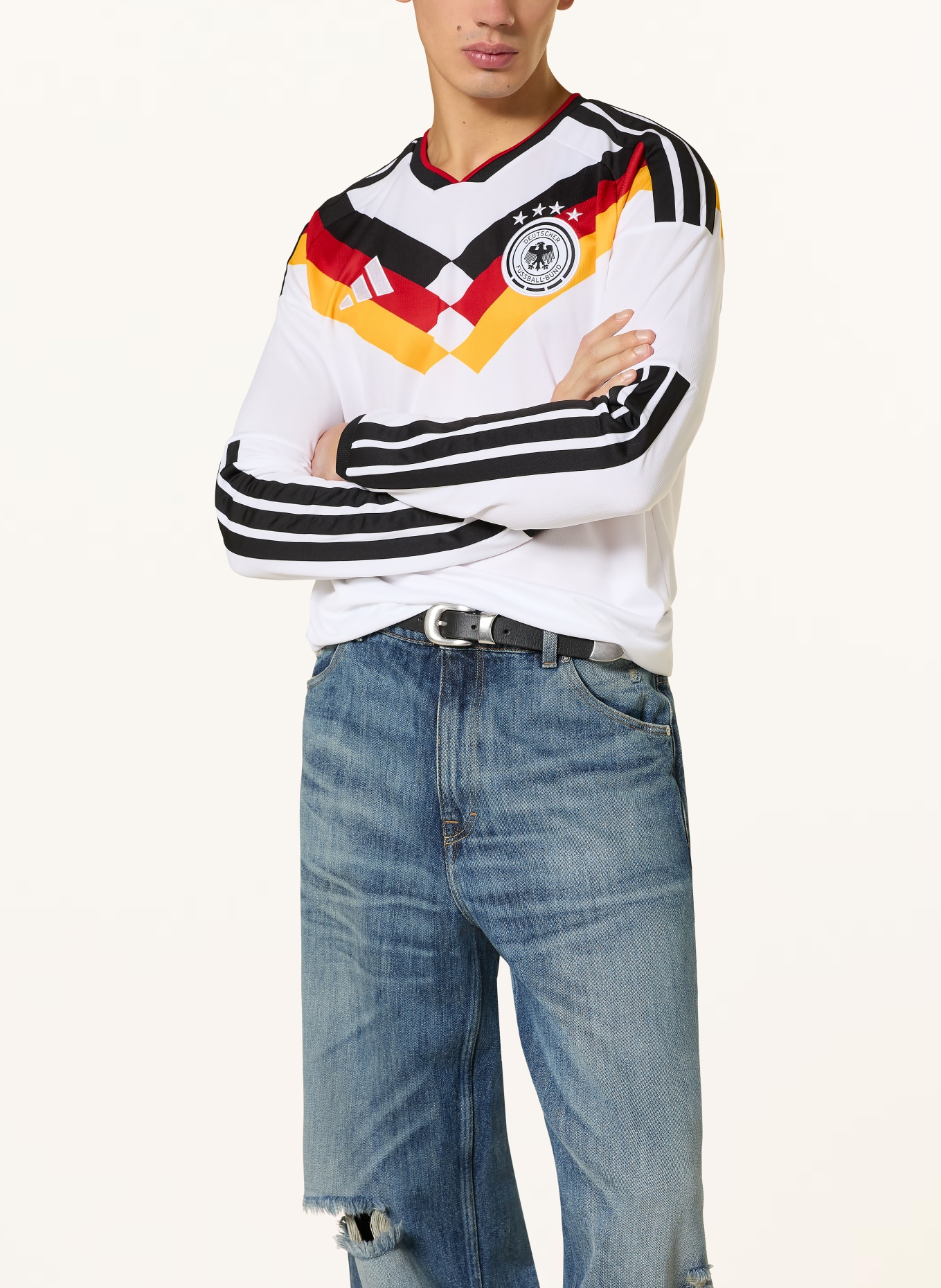 adidas Koszulka domowa NIEMCY 26 AUTHENTIC: BIAŁY / CZERWONY / CZARNY