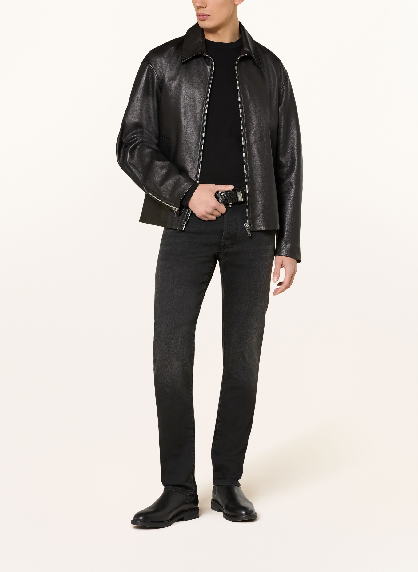 JACOB COHEN Džíny BARD Slim Fit: 500D DARK BLACK