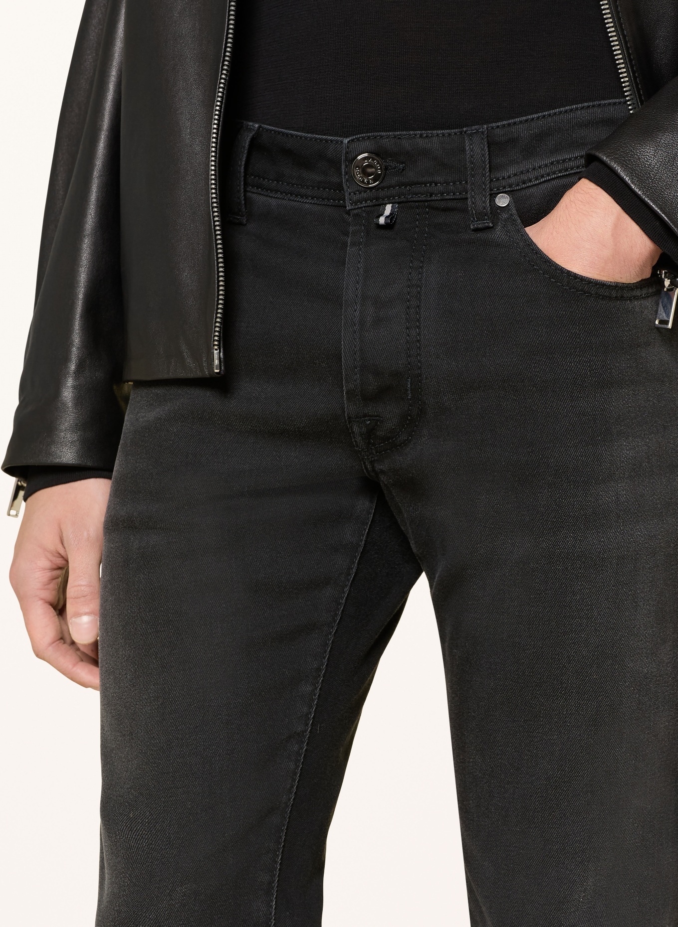 JACOB COHEN Džíny BARD Slim Fit: 500D DARK BLACK