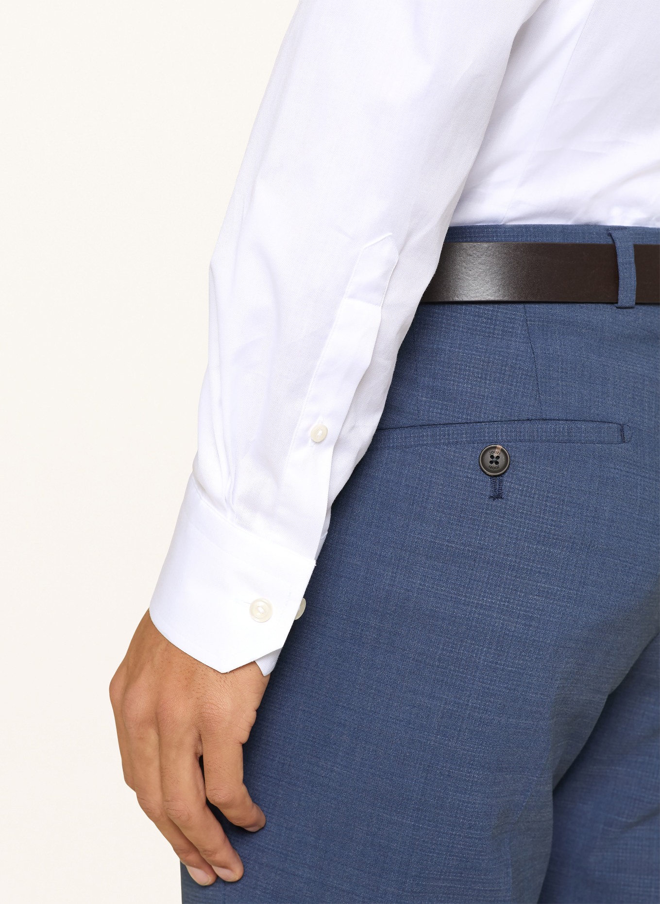 ETON Extra slim fit shirt: WHITE