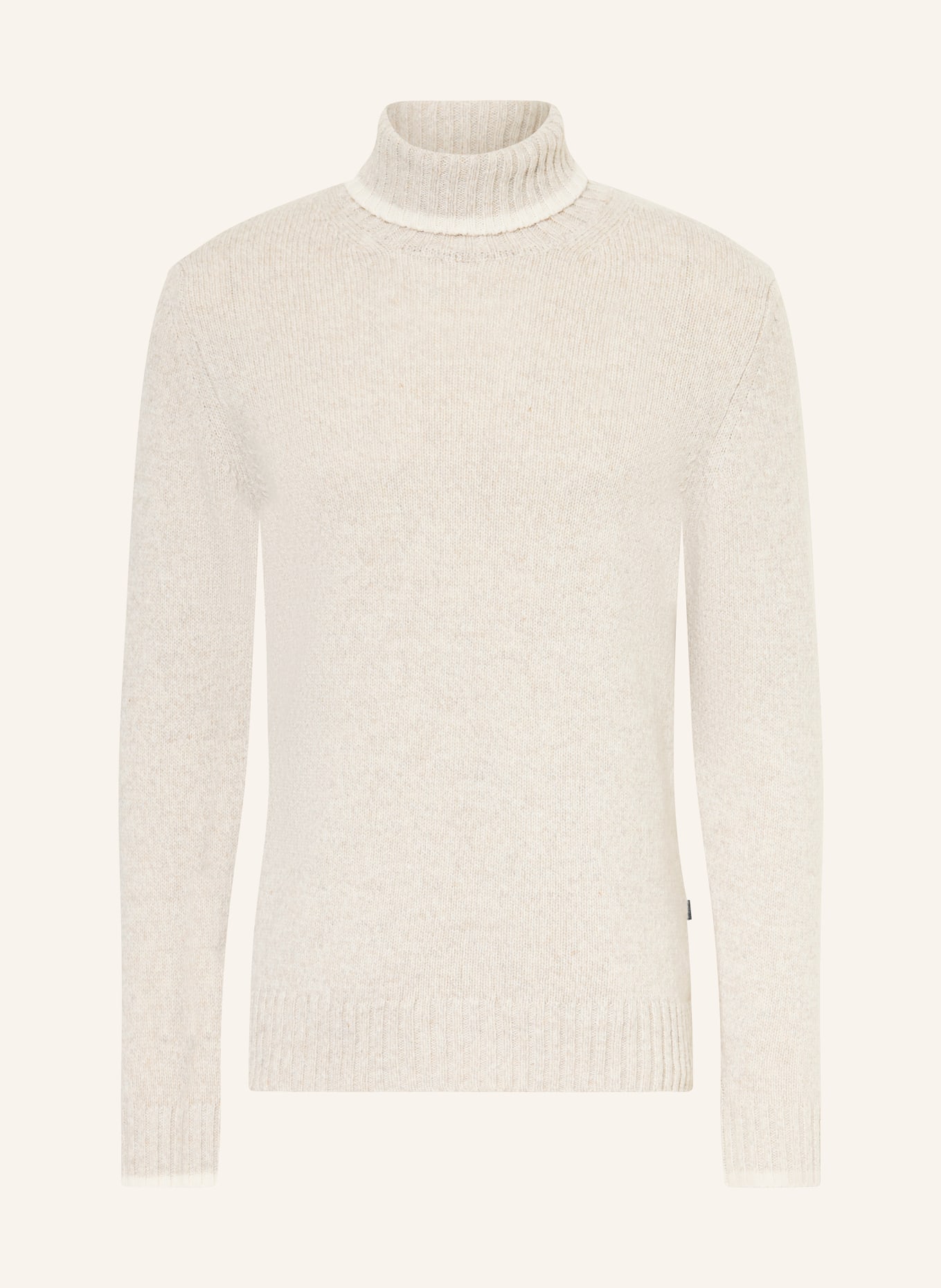 MAERZ MUENCHEN turtleneck sweater: LIGHT BROWN