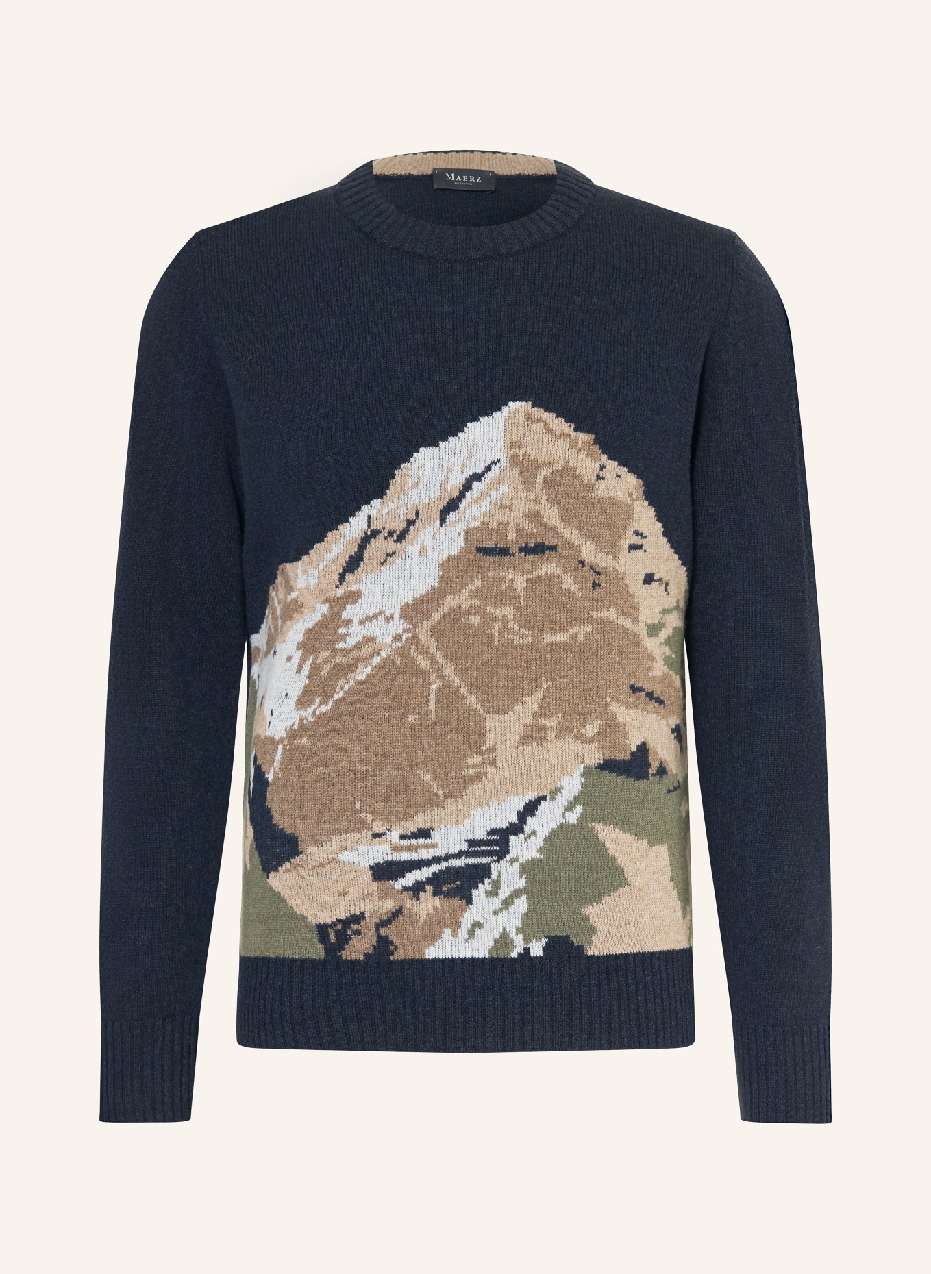 MAERZ MUENCHEN sweater: DARK BLUE