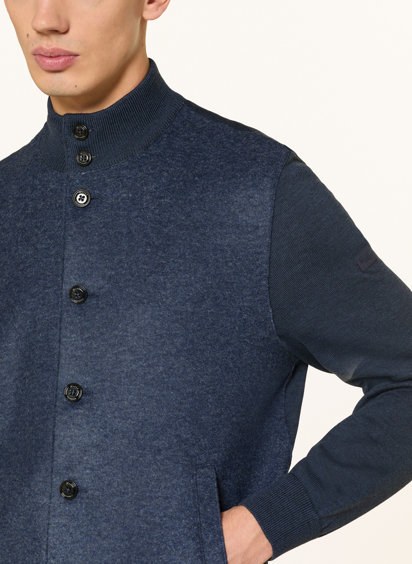 MAERZ MUENCHEN cardigan: DARK BLUE