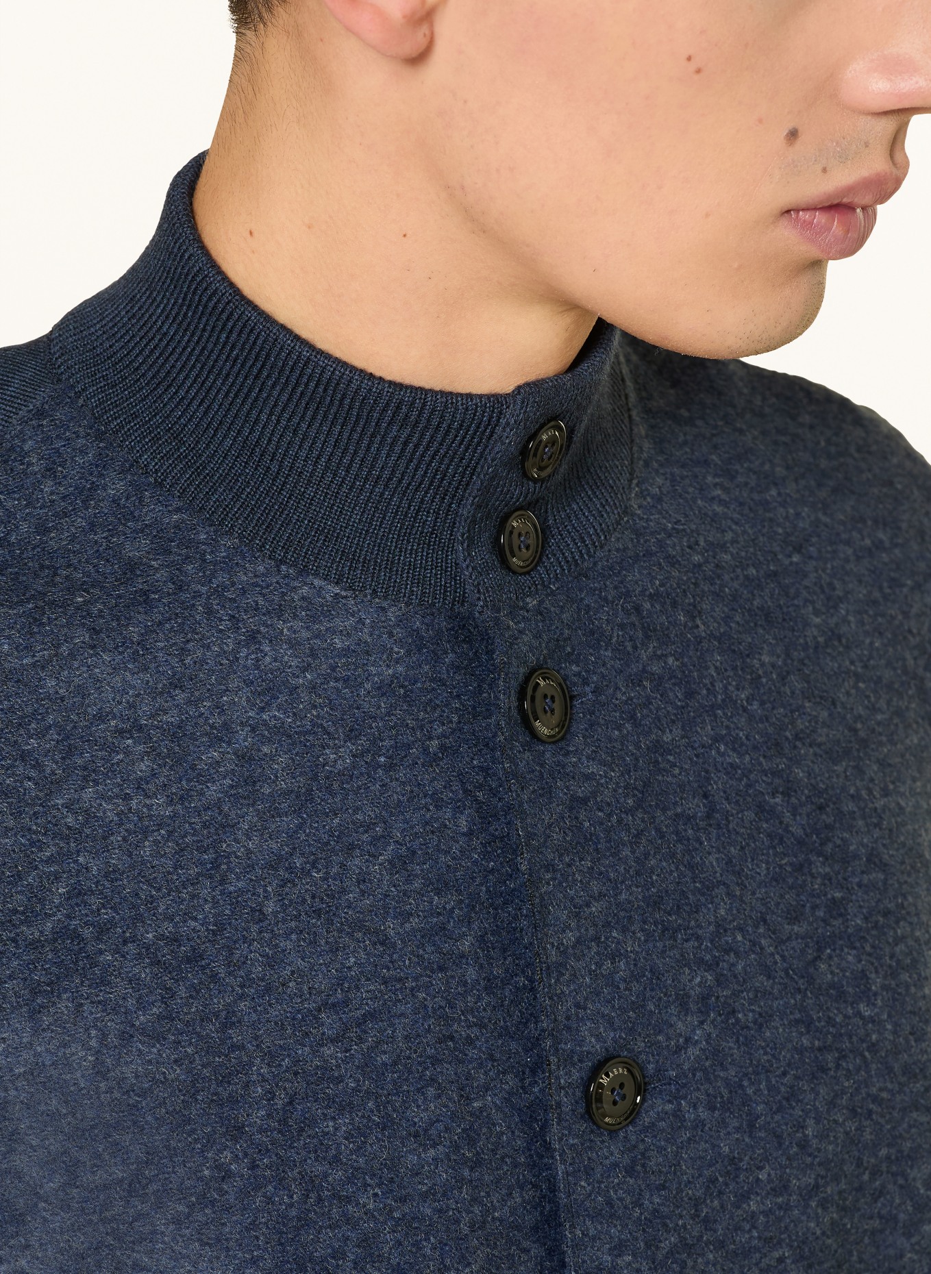 MAERZ MUENCHEN cardigan: DARK BLUE