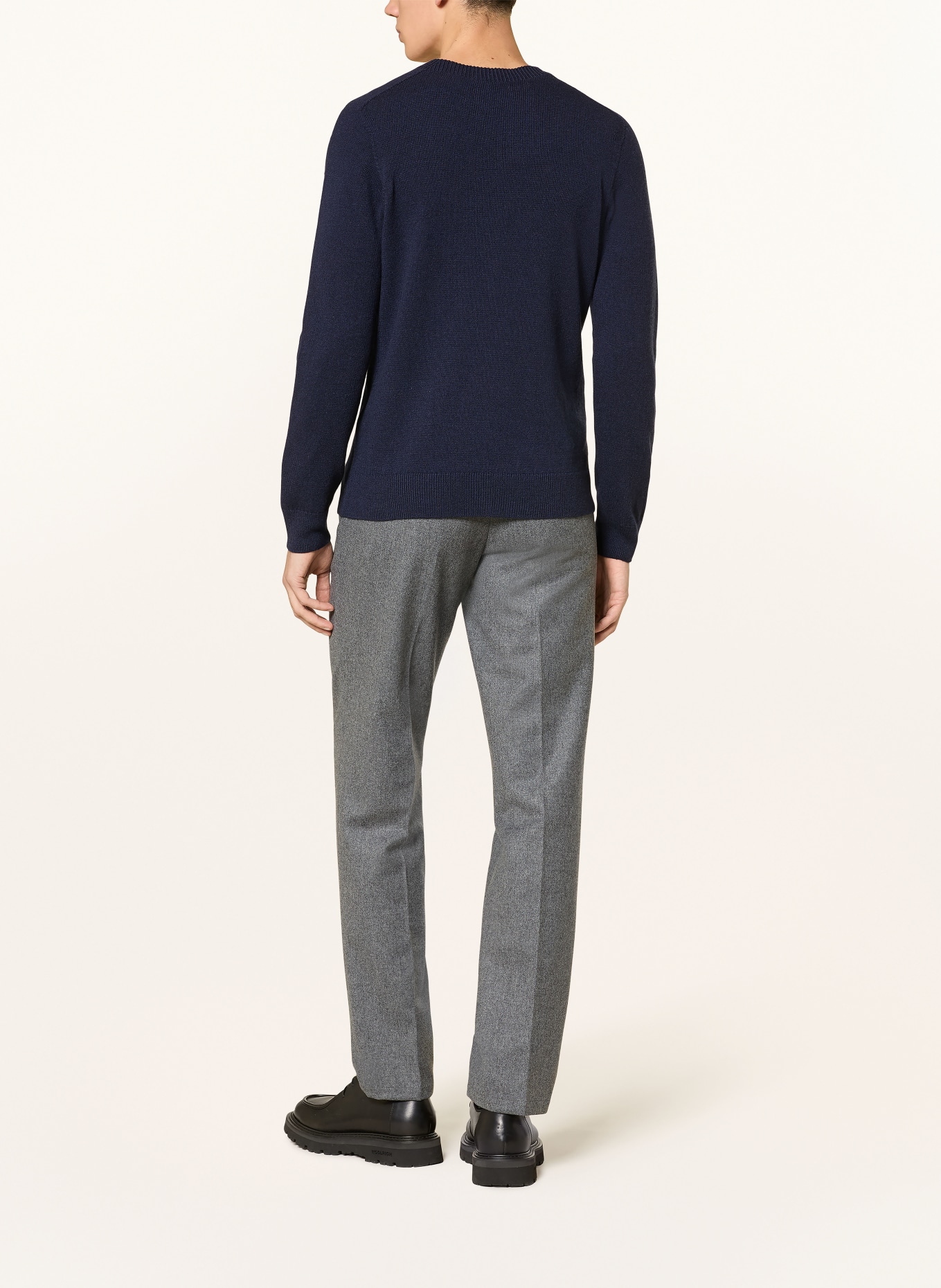 MAERZ MUENCHEN Pullover mit Cashmere: DUNKELBLAU