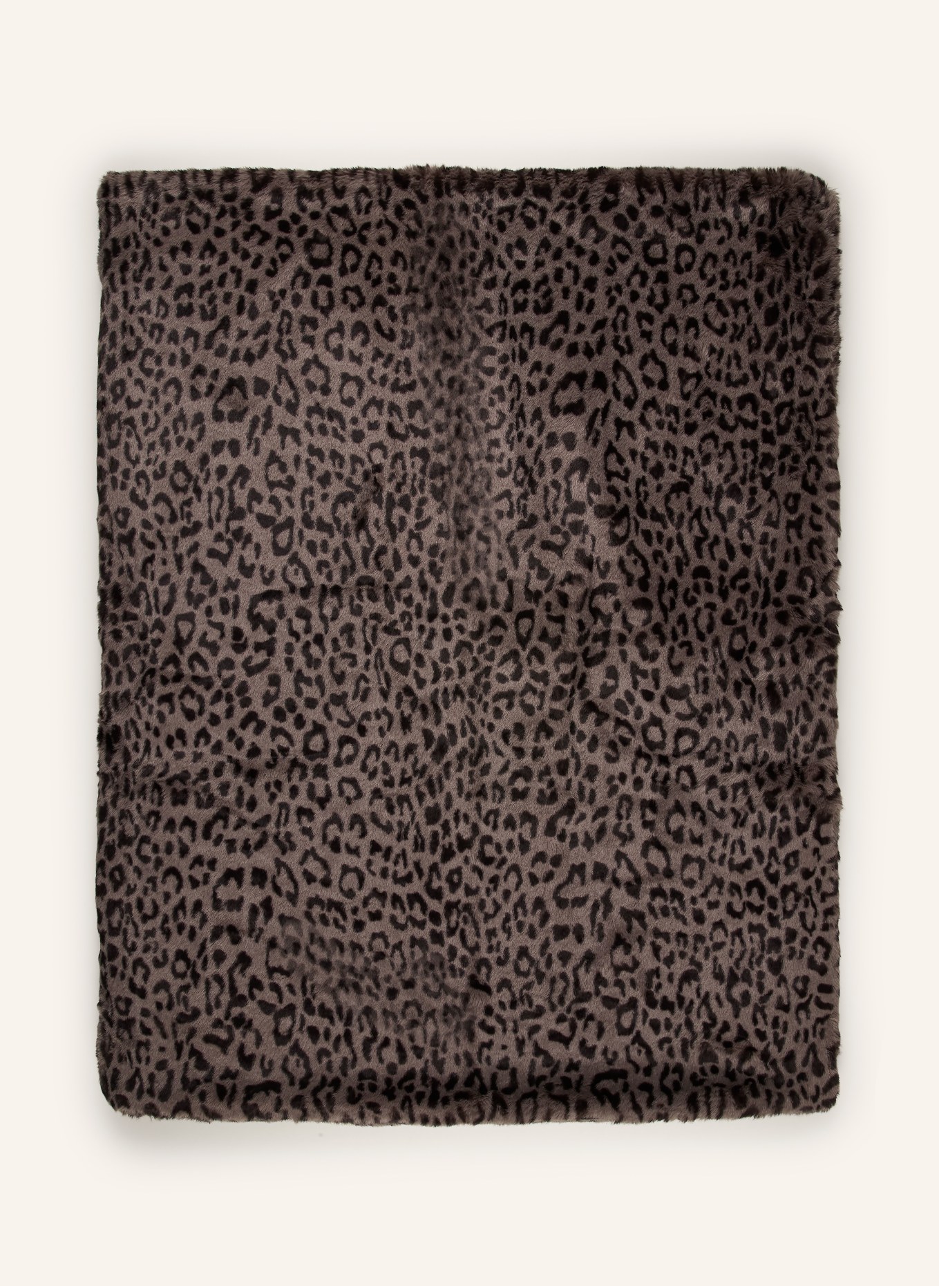 JOOP! Kunstfell-Plaid J!LEONESSE: DUNKELGRAU / SCHWARZ