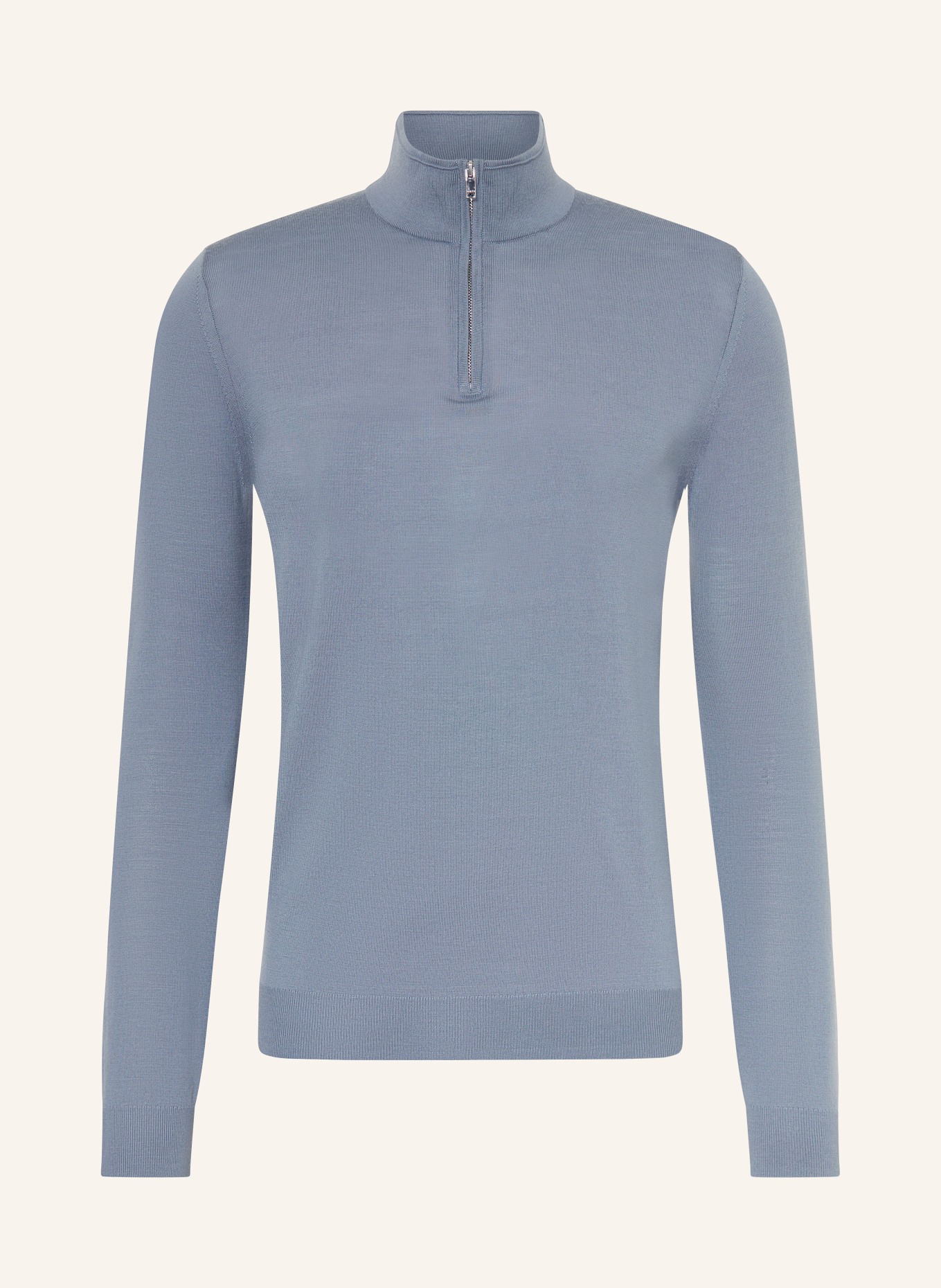 REISS BLACKHALL merino wool sweater: BLUE GRAY