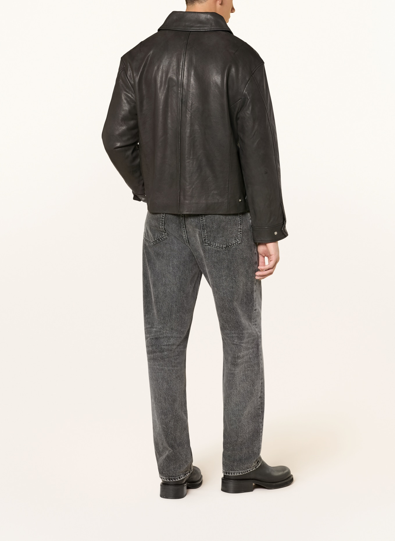 ALLSAINTS Lederjacke GARRISON: SCHWARZ