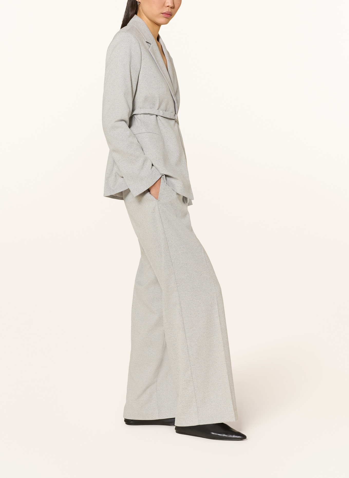 someday Marlenehose CATSBY TEXTURE: HELLGRAU