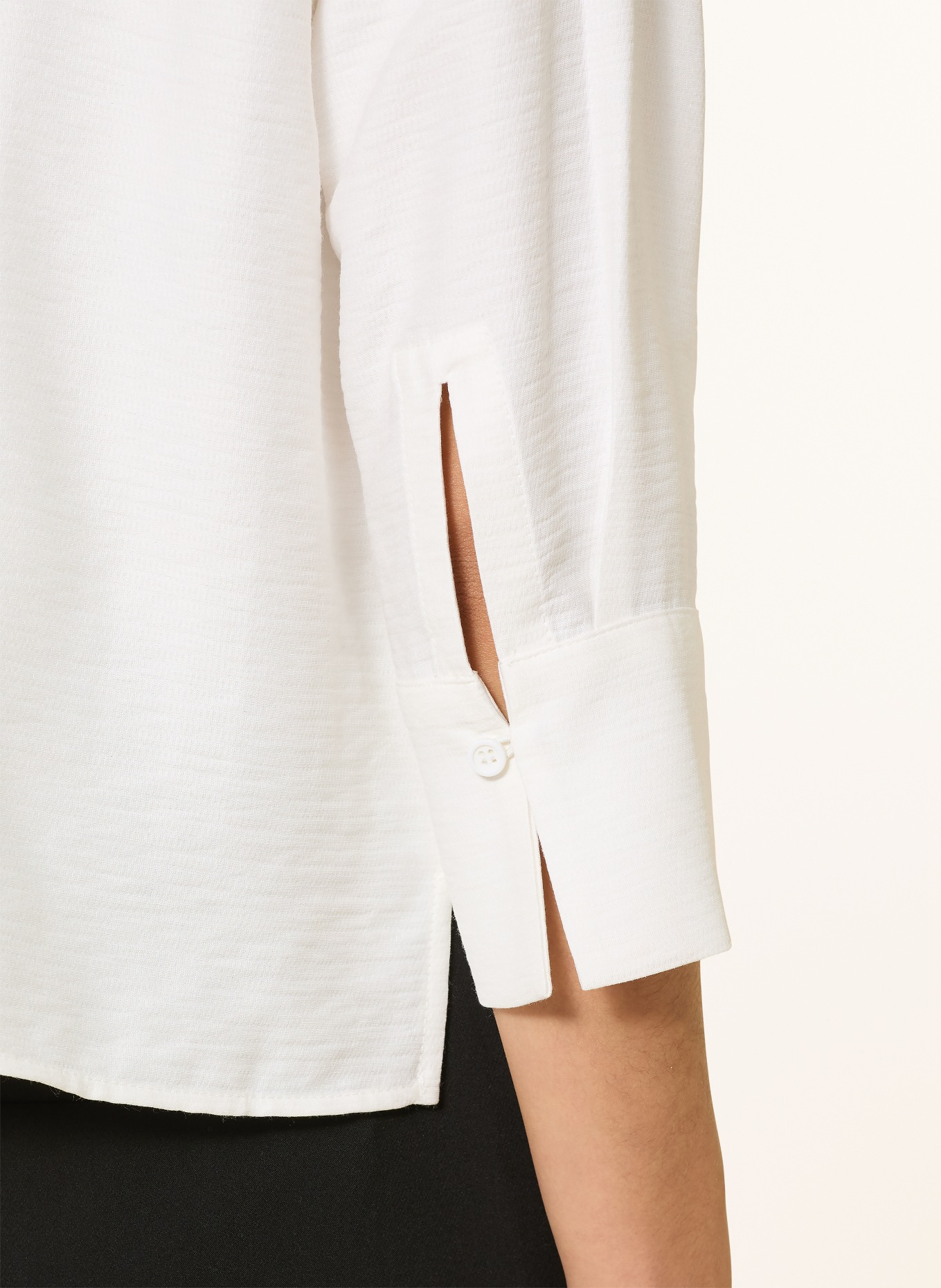 someday ZUVIA shirt blouse with 3/4 sleeves: WHITE