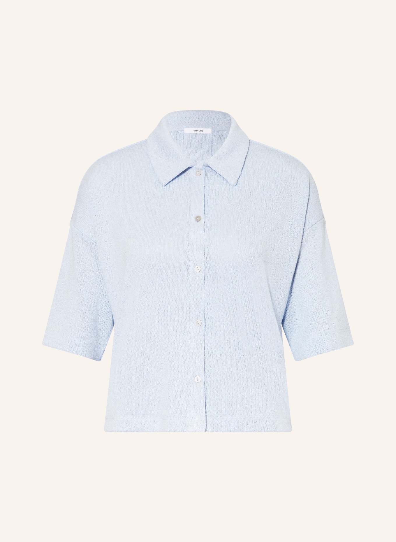 OPUS Bluzka z dzianiny SITRICA: JASNONIEBIESKI