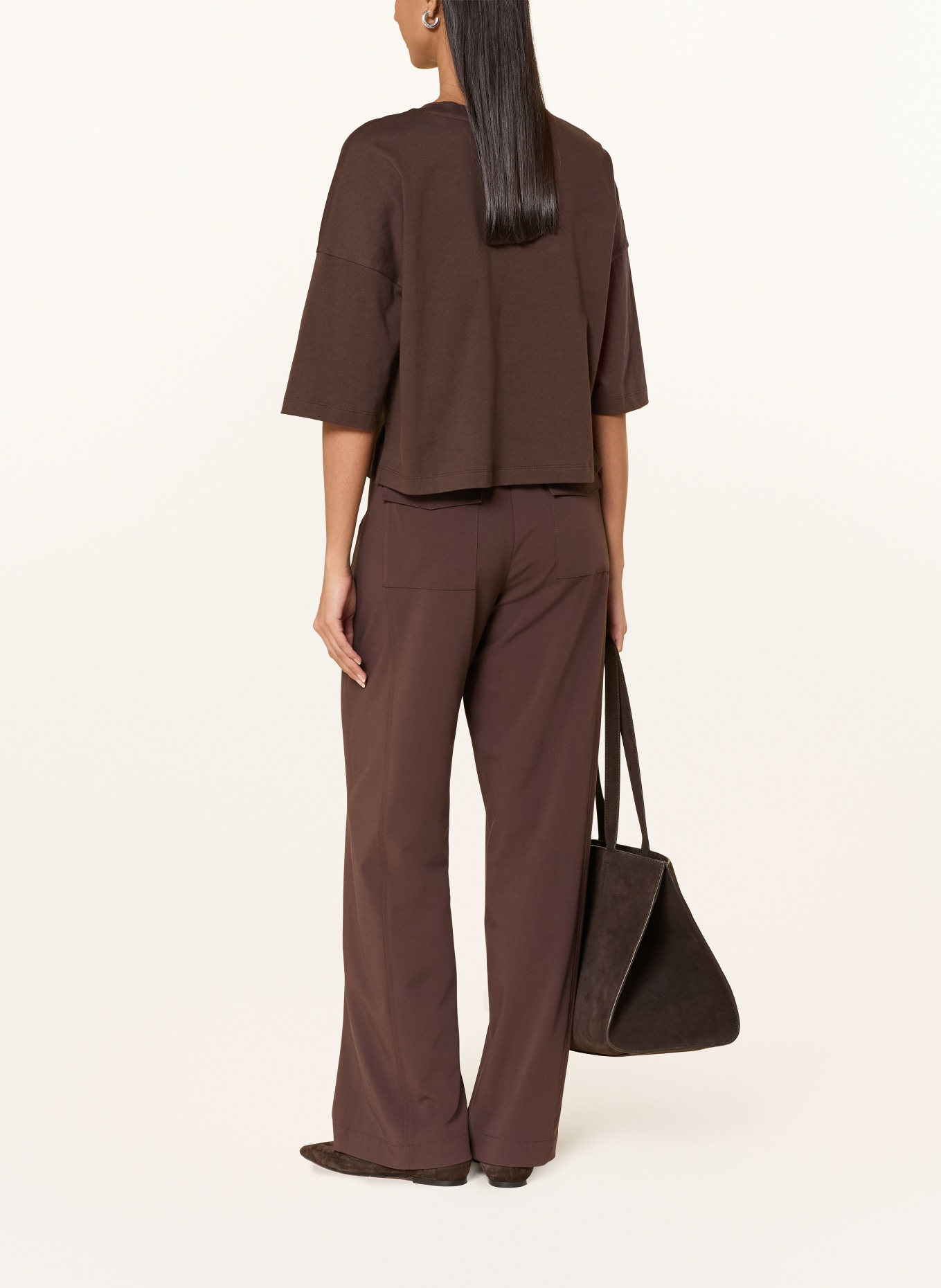 OPUS T-Shirt SARENZI: DUNKELBRAUN