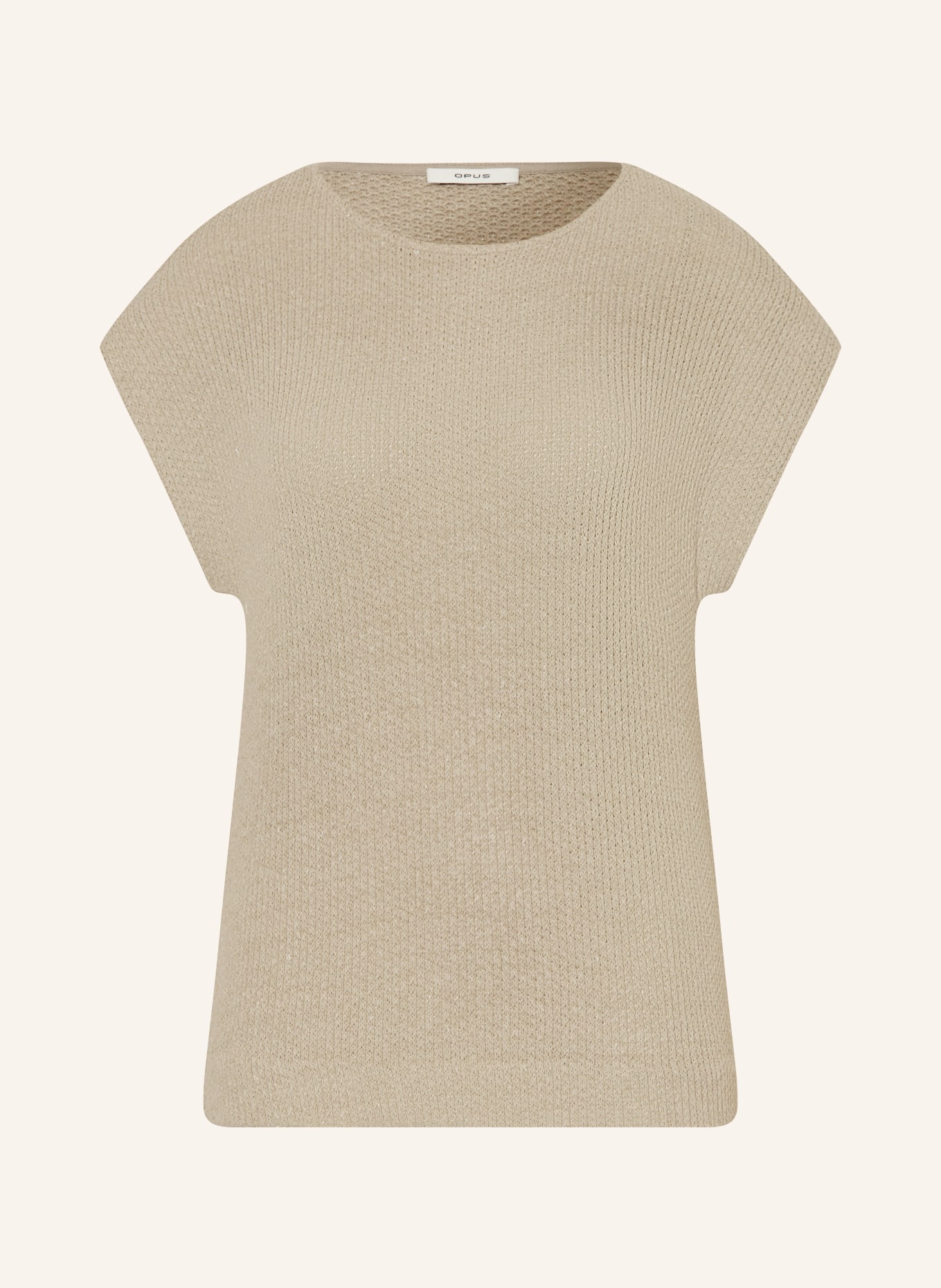 OPUS Sweter z dzianiny SOFRANO: KHAKI