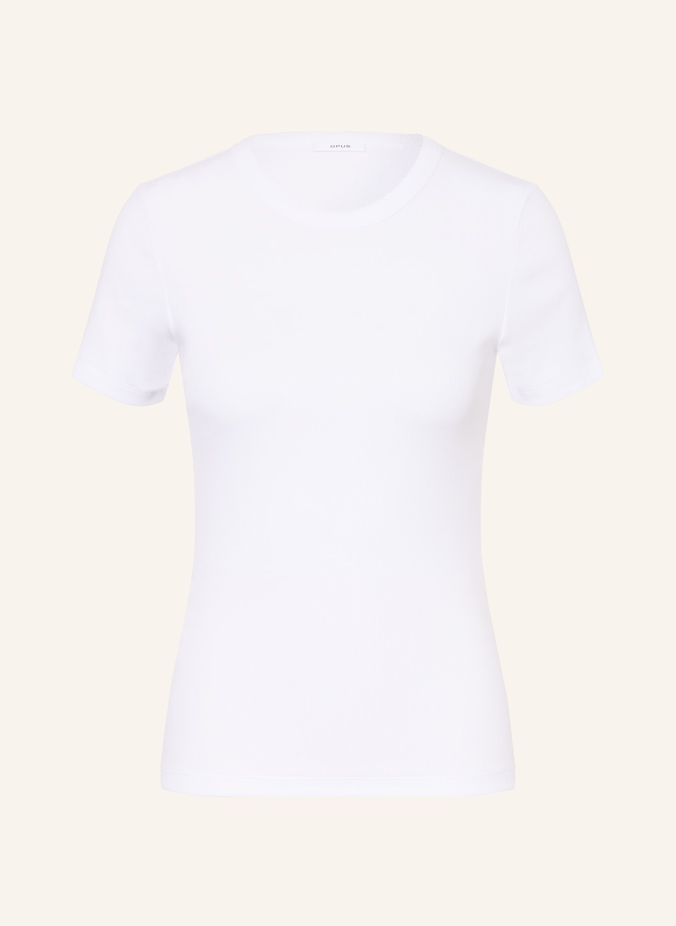 OPUS Koszulka SAMUNA SCALLOP: BIAŁY