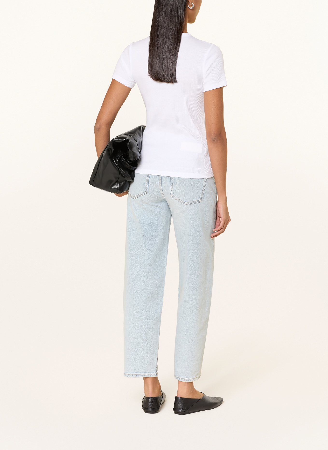 OPUS Koszulka SAMUNA SCALLOP: BIAŁY