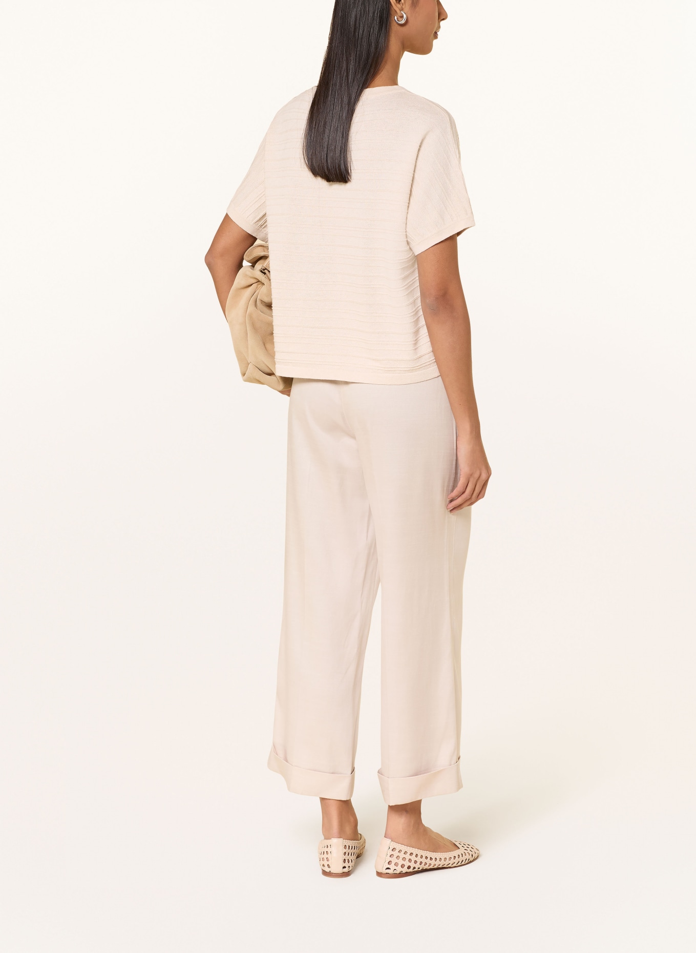 OPUS Pull en maille PARZI: BEIGE