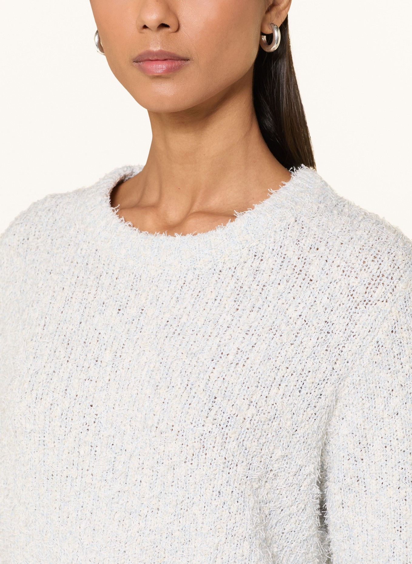 OPUS PAMOS sweater with 3/4 sleeves: LIGHT BLUE