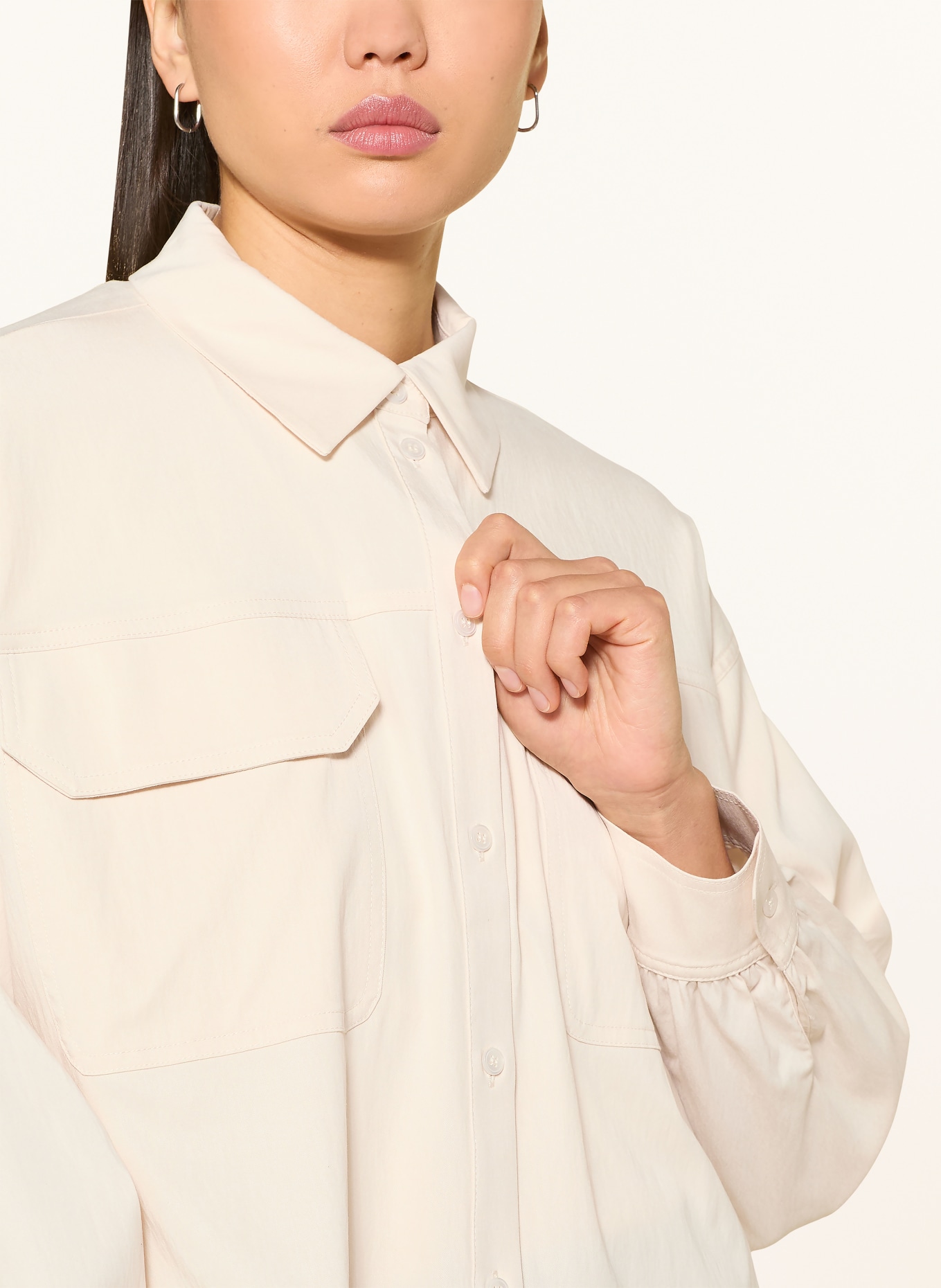 OPUS Bluzka koszulowa FANILO: ECRU