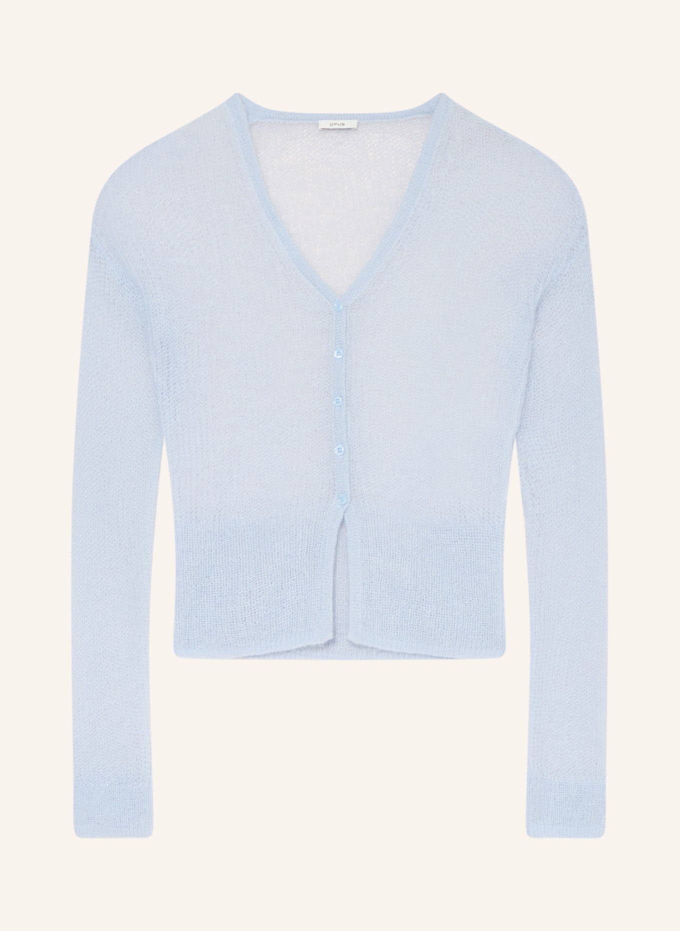 OPUS Strickjacke DORFU: HELLBLAU