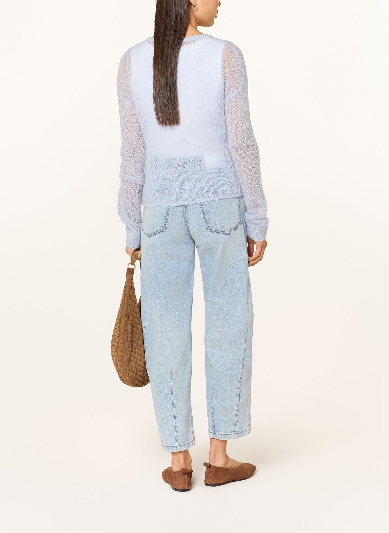 OPUS Strickjacke DORFU: HELLBLAU