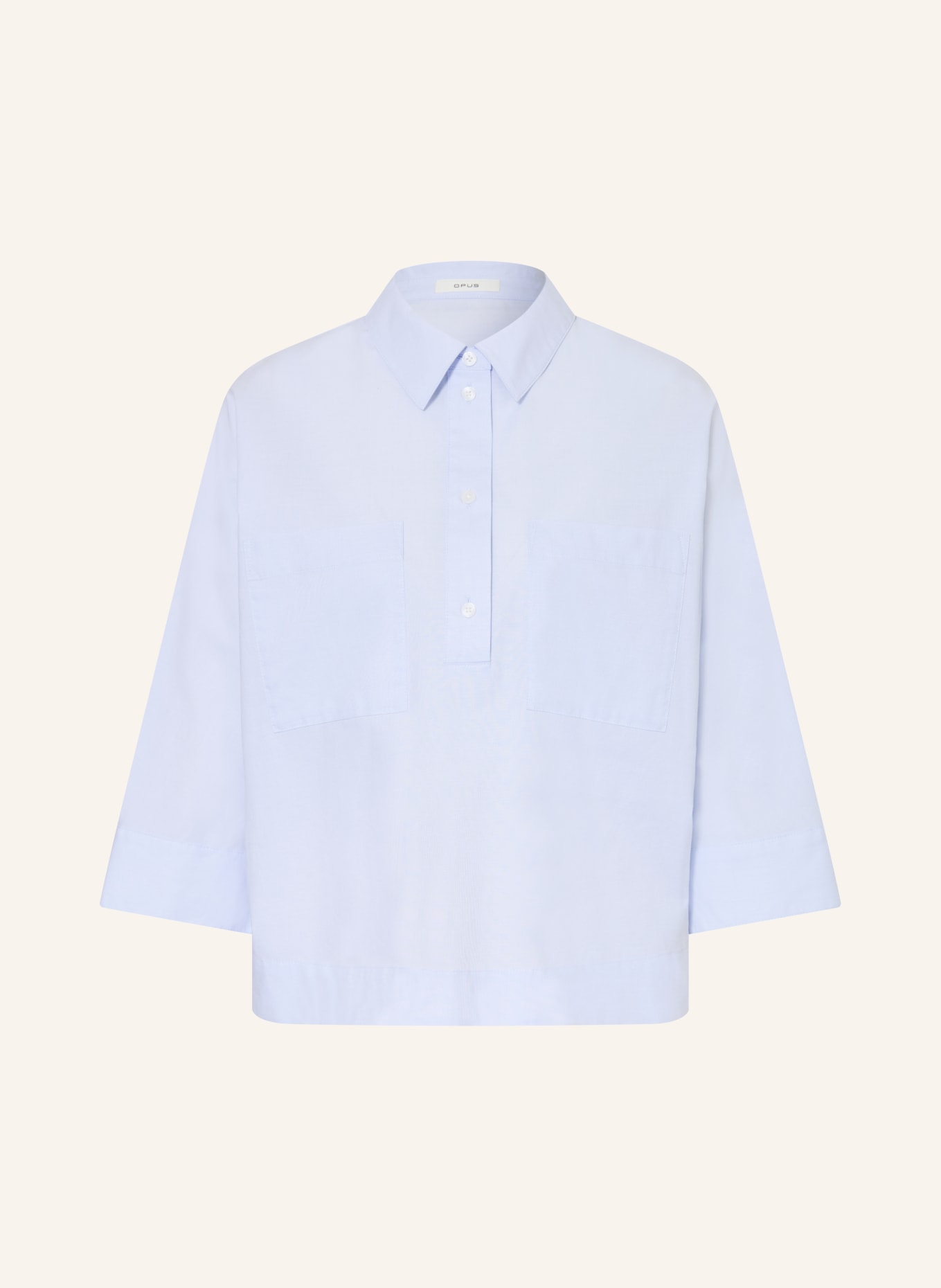 OPUS Hemdbluse FADESSA mit 3/4-Arm: HELLBLAU