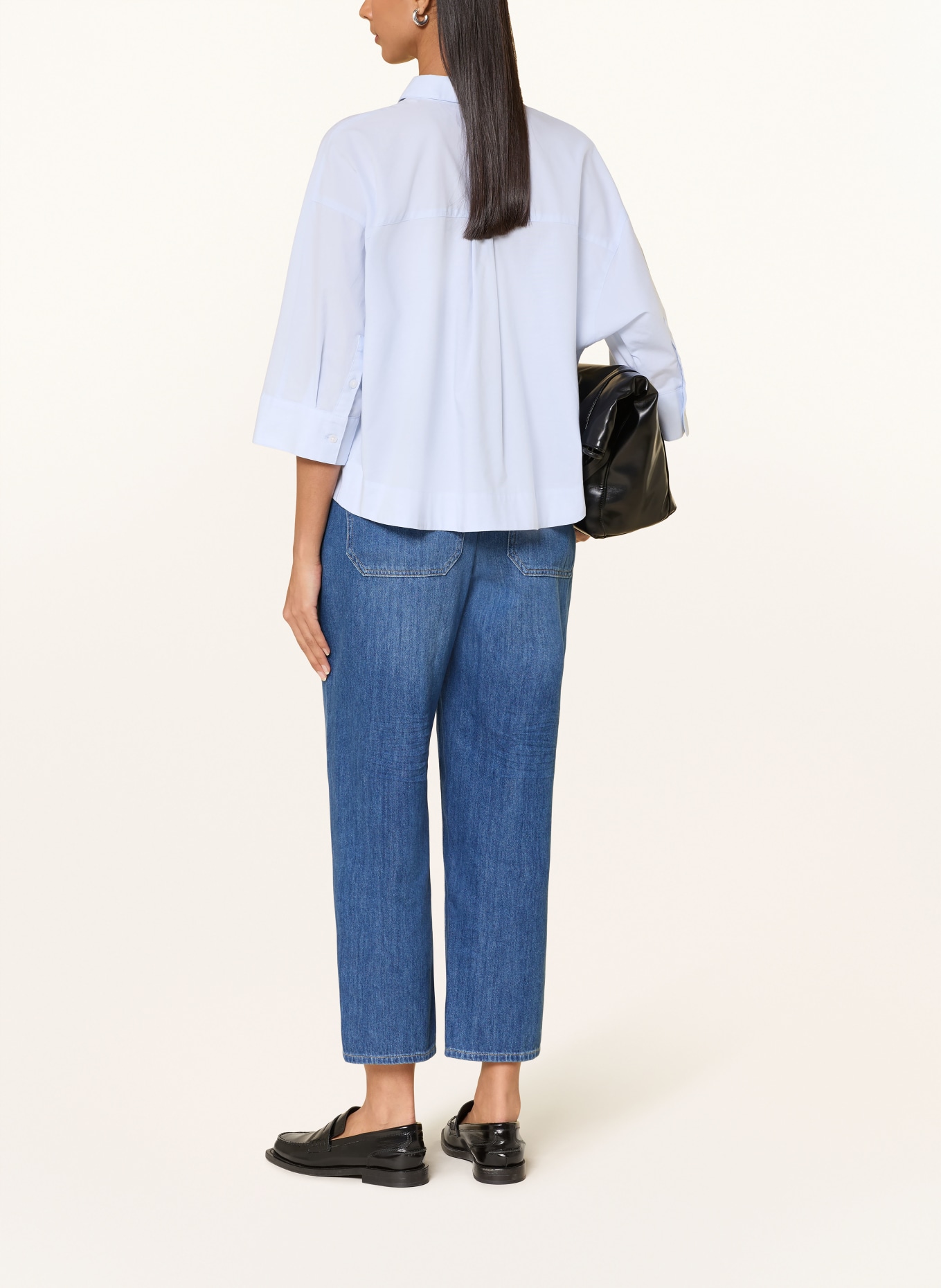 OPUS Hemdbluse FADESSA mit 3/4-Arm: HELLBLAU