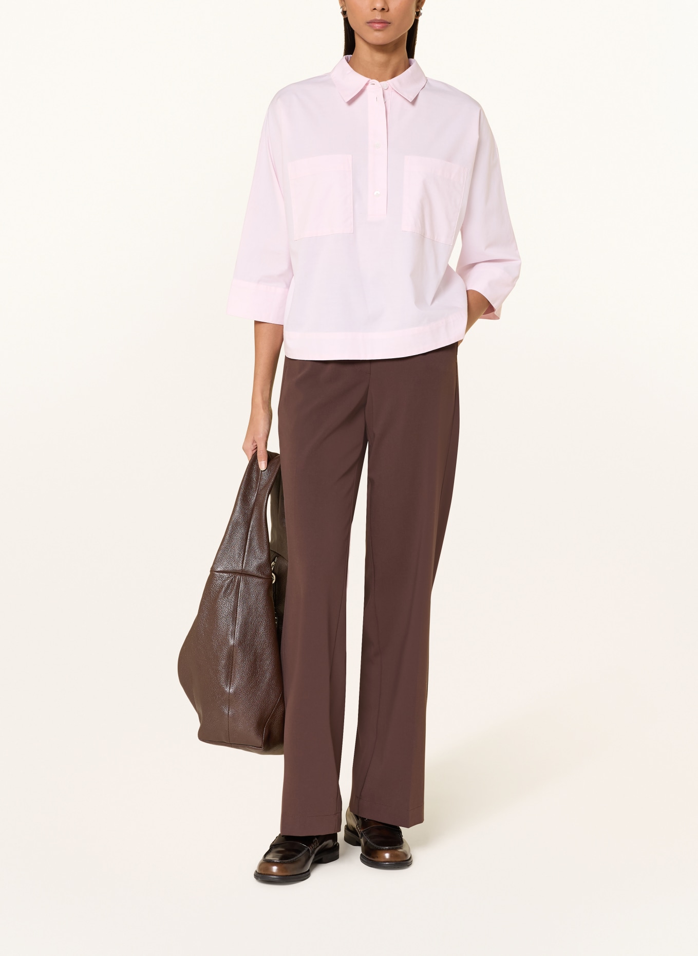 OPUS Hemdbluse FADESSA mit 3/4-Arm: HELLROSA