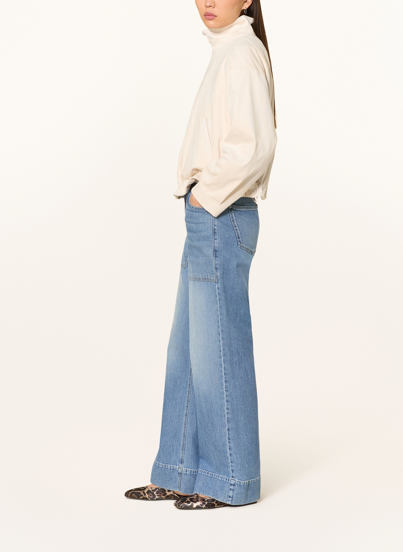 OPUS Wide Leg Jeans MIVA COMFY: 70344 mid comfy blue